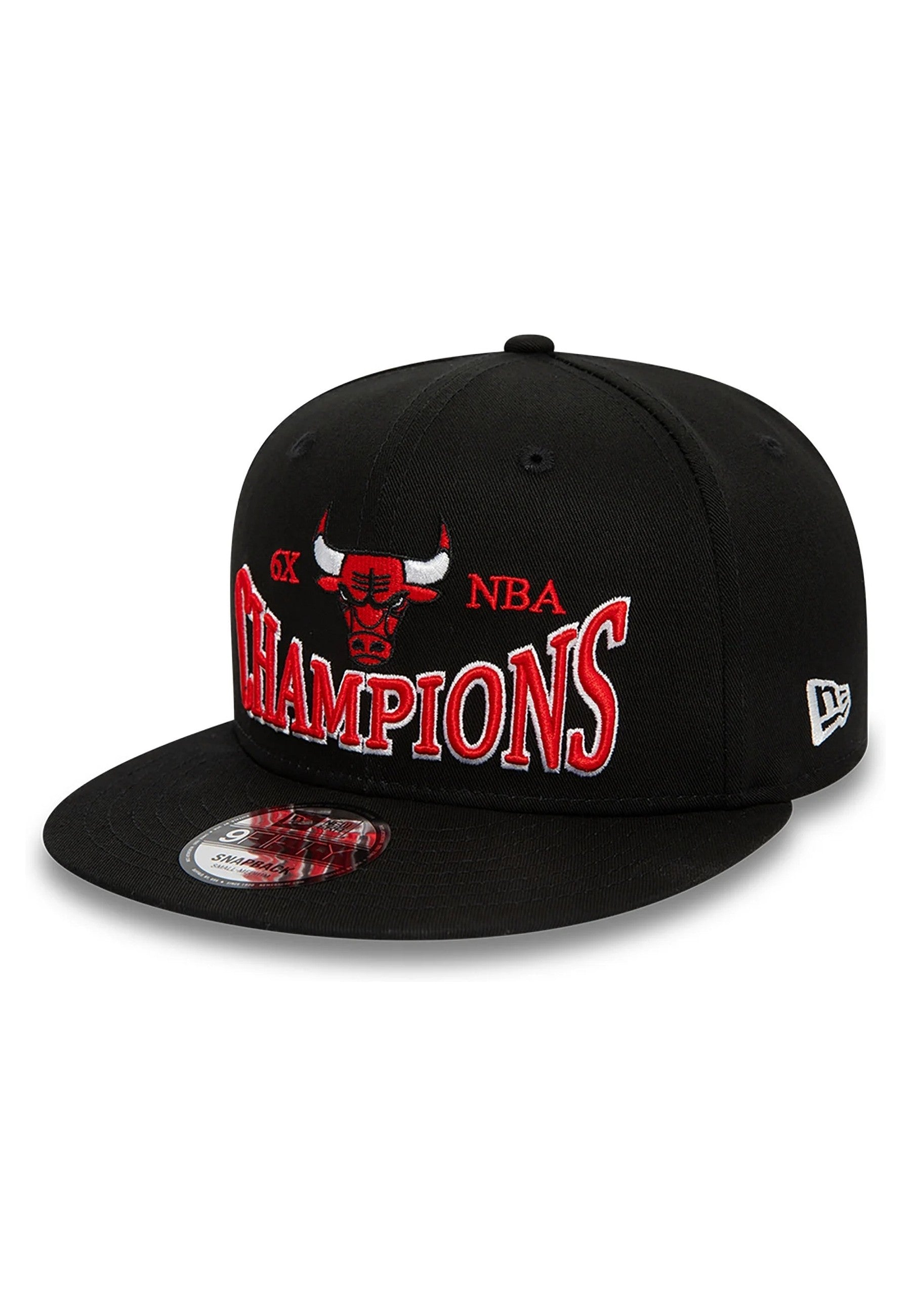 GORRA NEW ERA NEGRA BULLS CHAMPION PATCH 9FIFTY CHIBUL