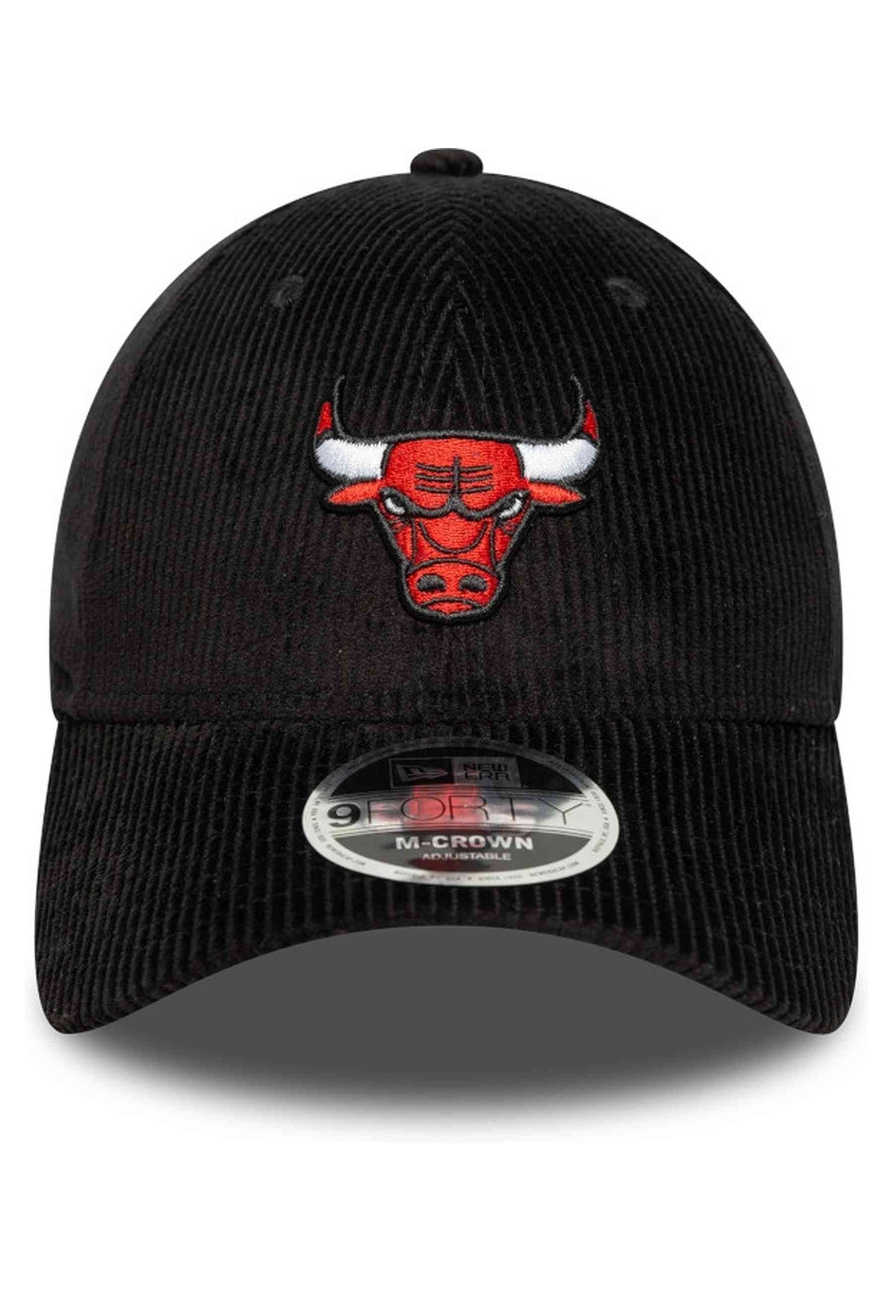 GORRA NEW ERA NEGRA BULLS CORD 9FORTY MC CHIBUL