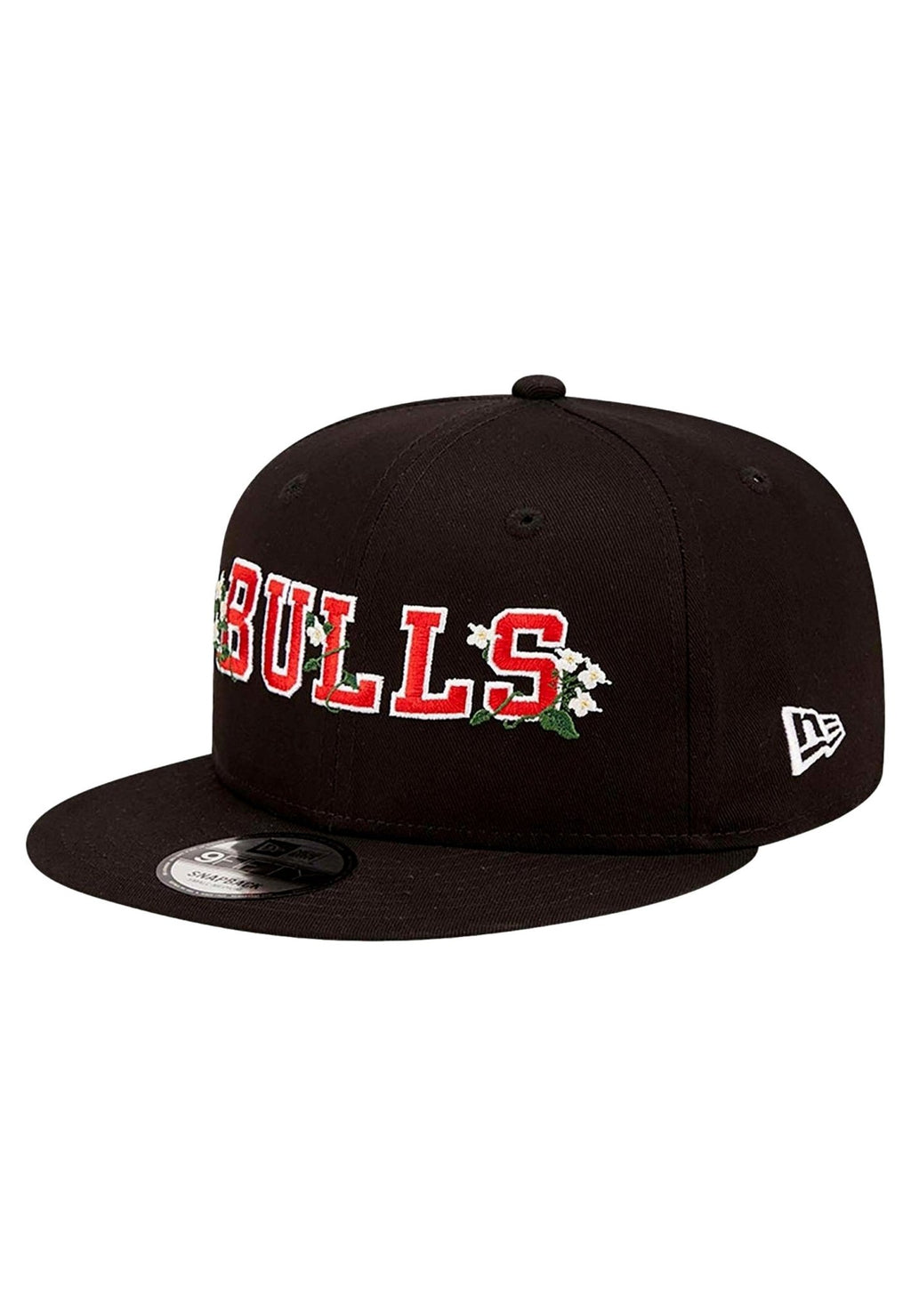 GORRA NEW ERA NEGRA BULLS FLOWER WORDMARK 9FIFTY - AREA ZERO