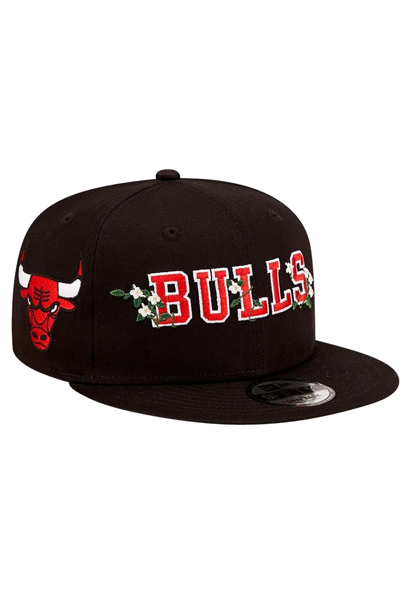 GORRA NEW ERA NEGRA BULLS FLOWER WORDMARK 9FIFTY - AREA ZERO