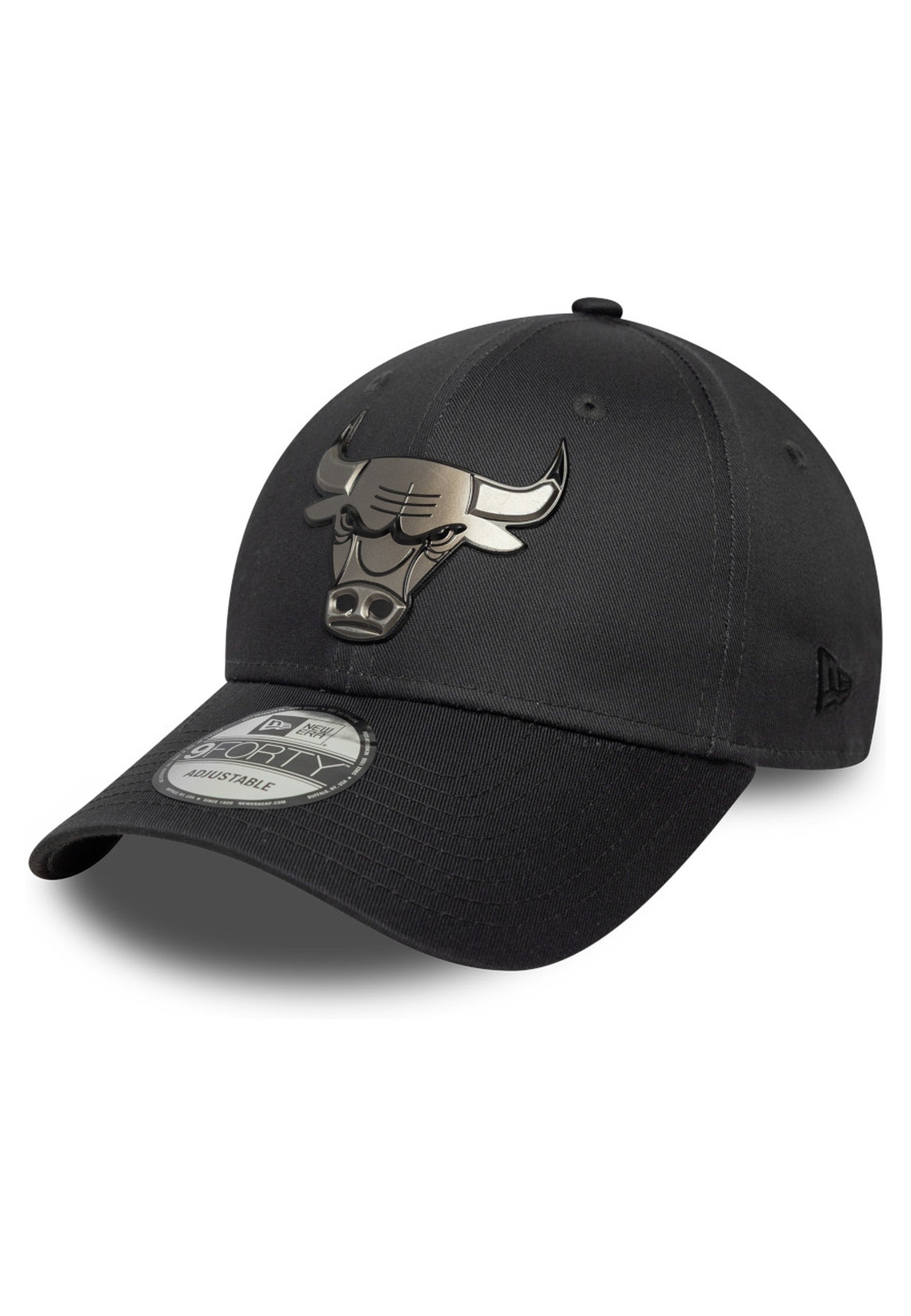 GORRA NEW ERA NEGRA BULLS METALLIC 9FORTY CHIBUL