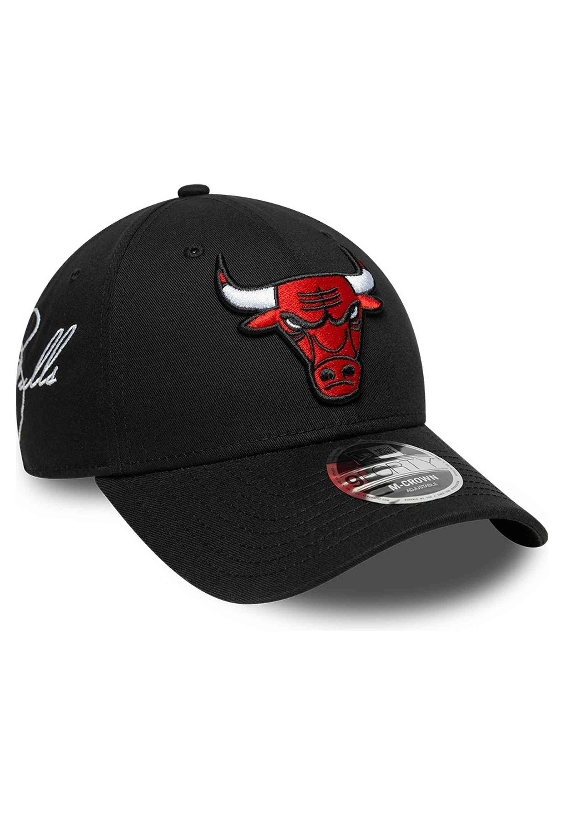 GORRA NEW ERA NEGRA BULLS NBA SIDE SCRIPT 9FORTY MC CHIBUL