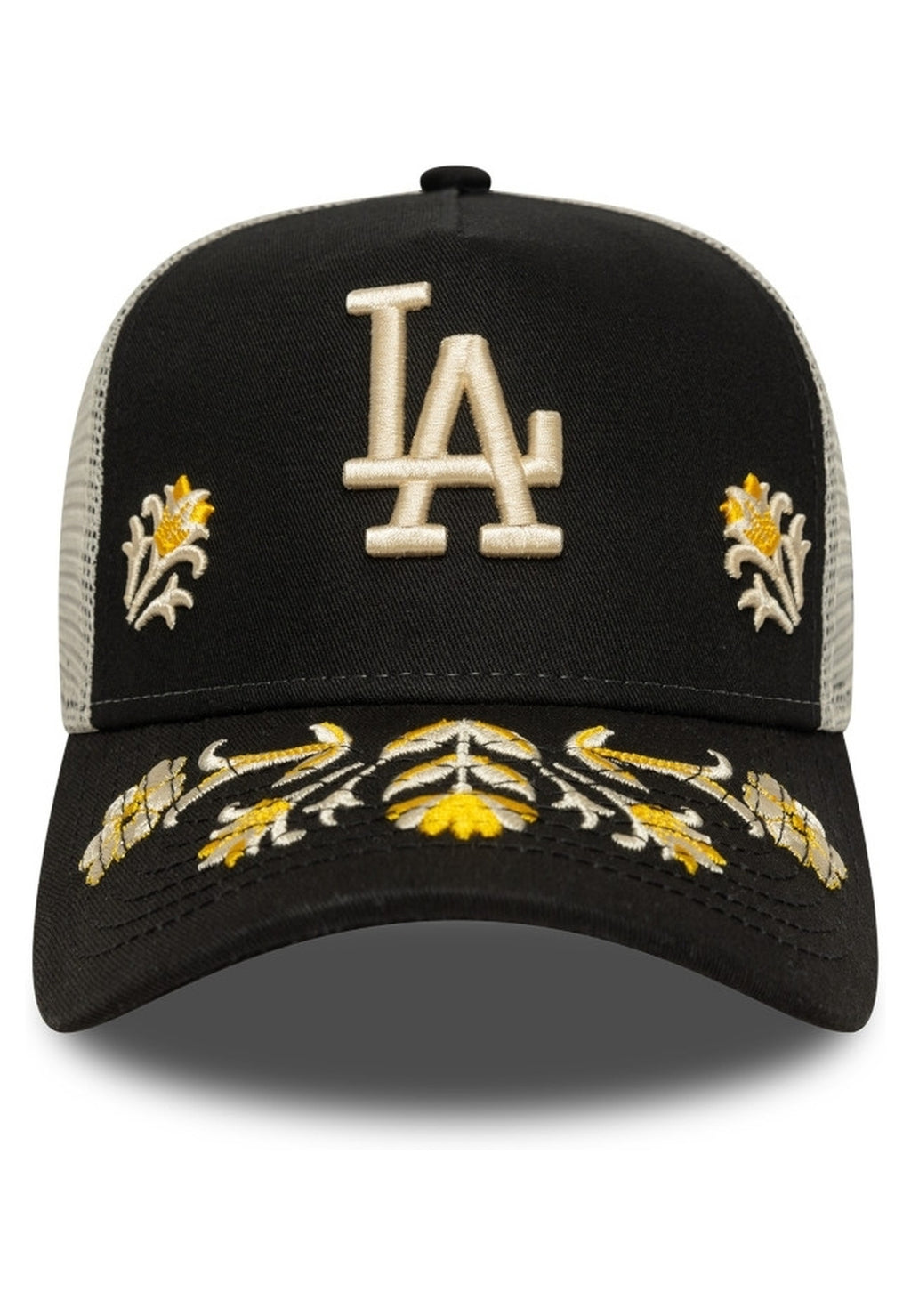 GORRA NEW ERA NEGRA DODGERS FLORAL ICON TRUCKER LOSDOD