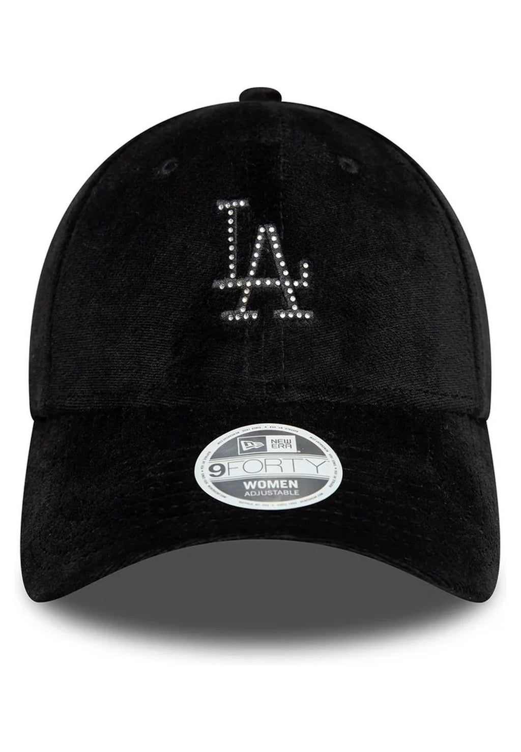 GORRA NEW ERA NEGRA DODGERS WMNS DIAMANTE VELOUR 9FORTY LOSDOD