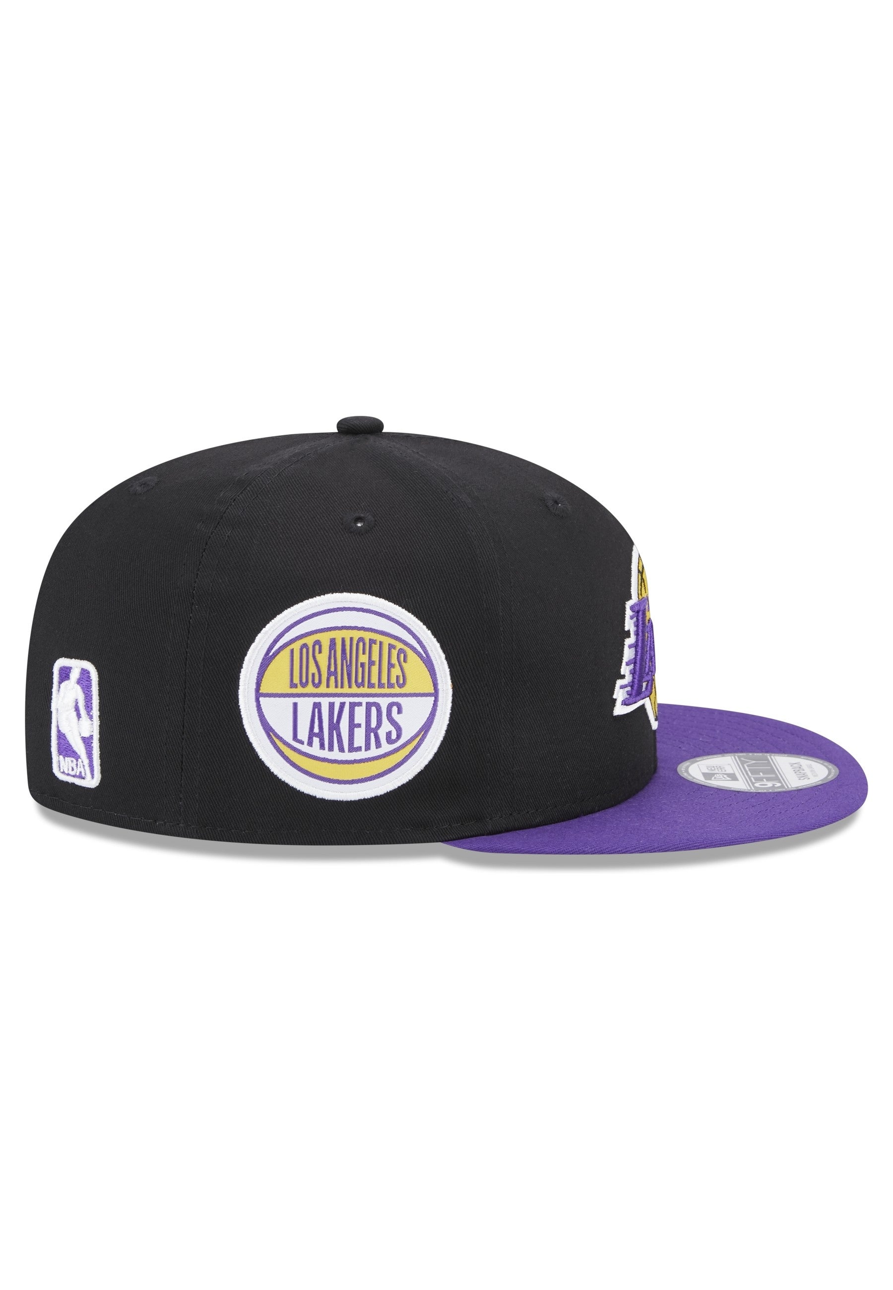 GORRA NEW ERA NEGRA LAKERS CONTRAST SIDE PATCH 9FIFTY