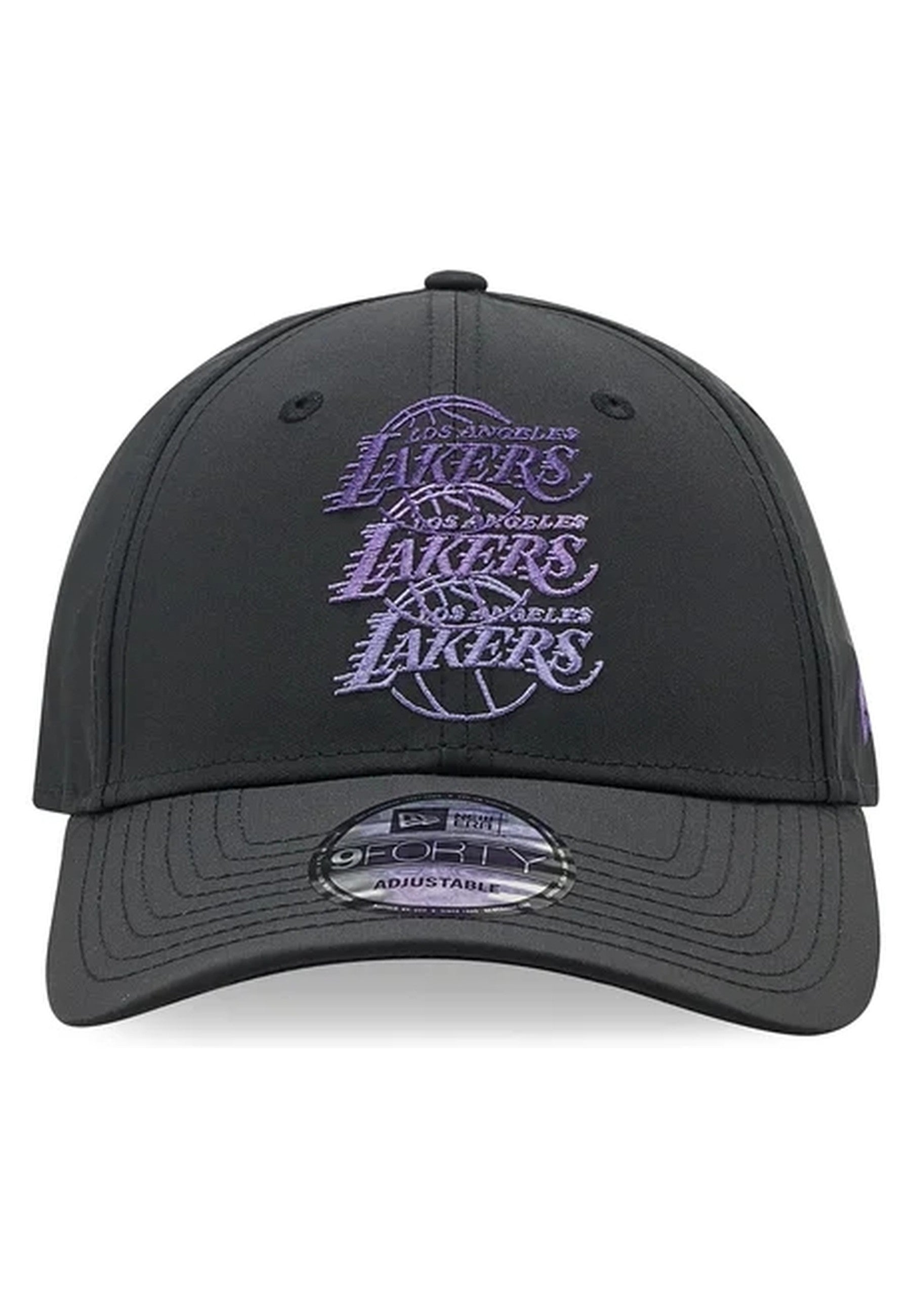 GORRA NEW ERA NEGRA LAKERS STACK LOGO 9FORTY LOSLAK