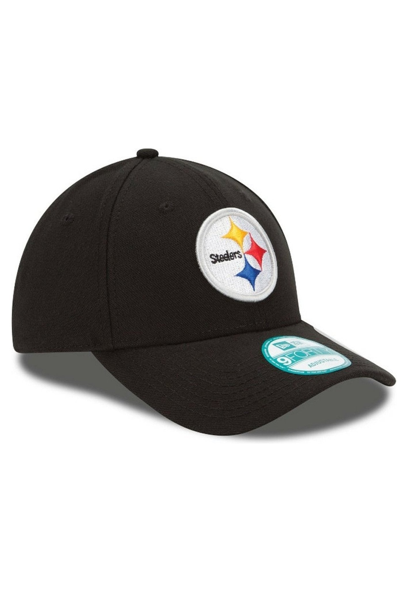 GORRA NEW ERA NEGRA LOGO STEELEERS BORDADO FRENTE VISERA CURVA - AREA ZERO