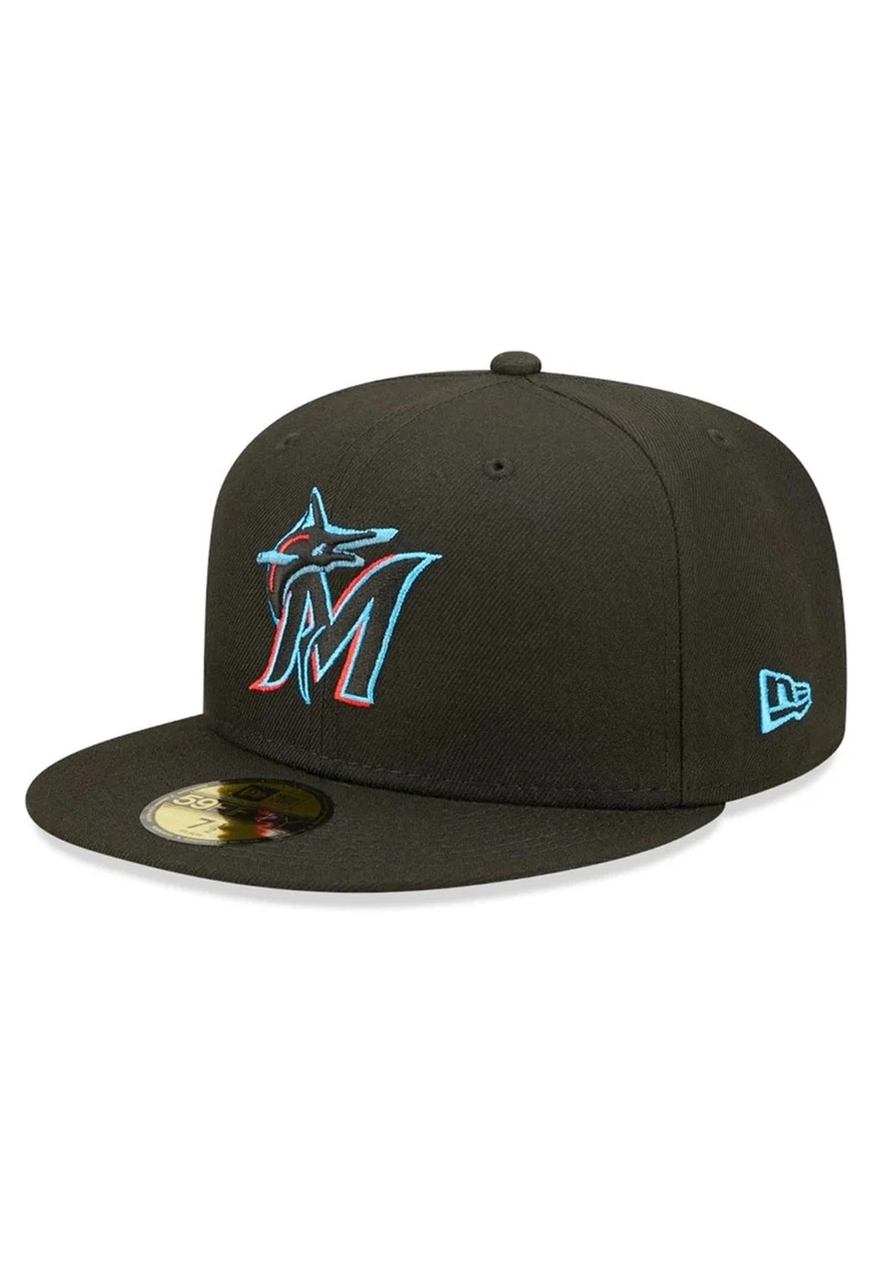 GORRA NEW ERA NEGRA MARLINS ACPERF MIAMAR 5950 OTC