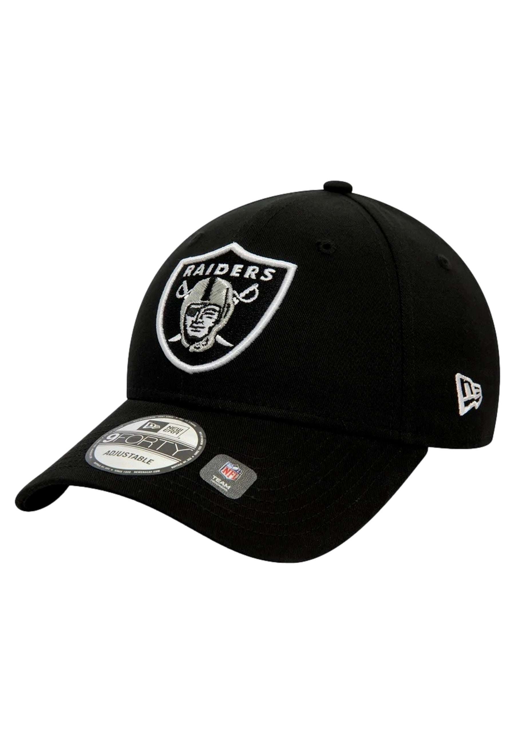 GORRA NEW ERA NEGRA RAIDERS NFL SIDE PATCH 9FORTY LASRAI