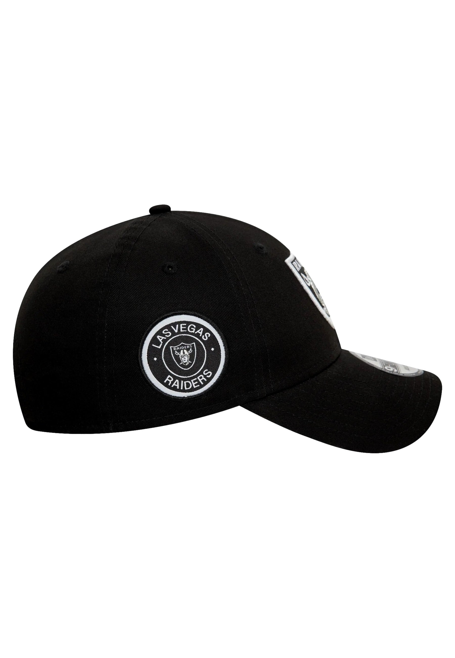 GORRA NEW ERA NEGRA RAIDERS NFL SIDE PATCH 9FORTY LASRAI