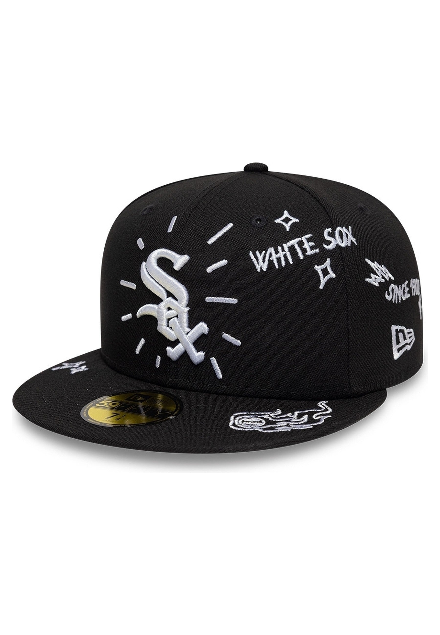 GORRA NEW ERA NEGRA SOX MLB SCRIBBLE 59FIFTY CHIWHI