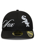 GORRA NEW ERA NEGRA SOX MLB SIDE SCRIPT LP59FIFTY CHIWHI