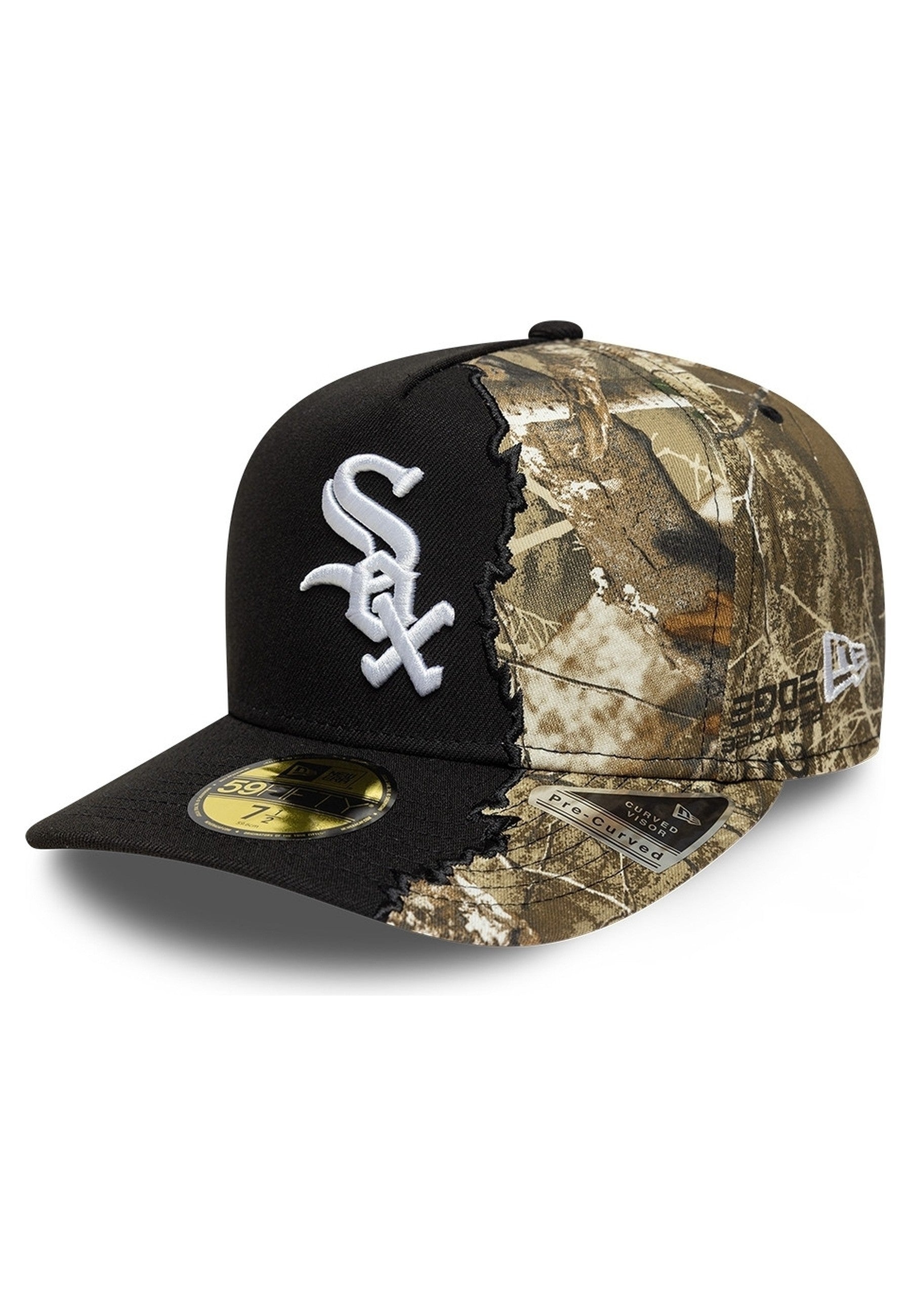 GORRA NEW ERA NEGRA SOX SPLIT REAL TREE 59FIFTY CHIWHI