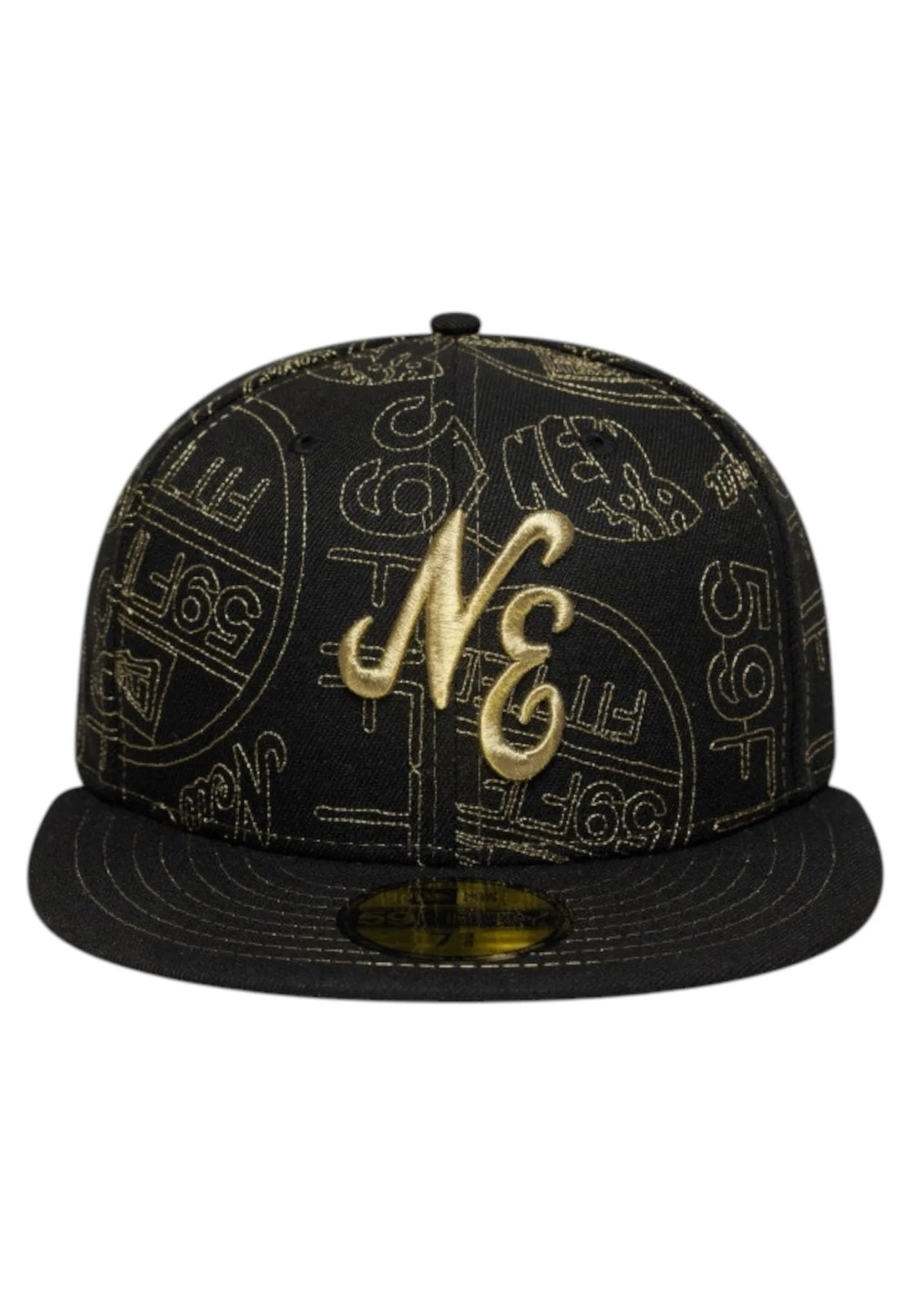 GORRA NEW ERA NEGRA STICKER AOP 59FIFTY NEWERA