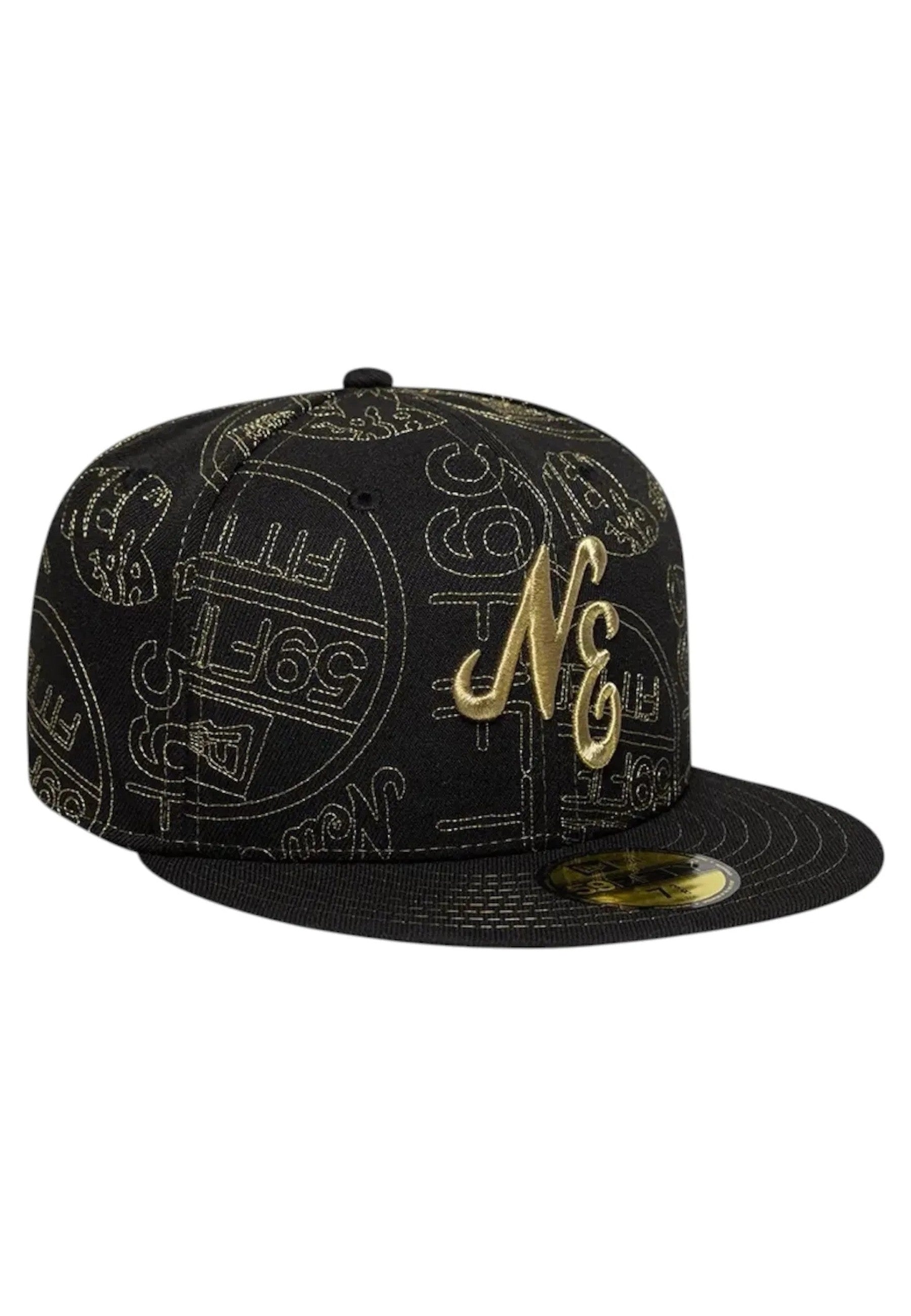 GORRA NEW ERA NEGRA STICKER AOP 59FIFTY NEWERA