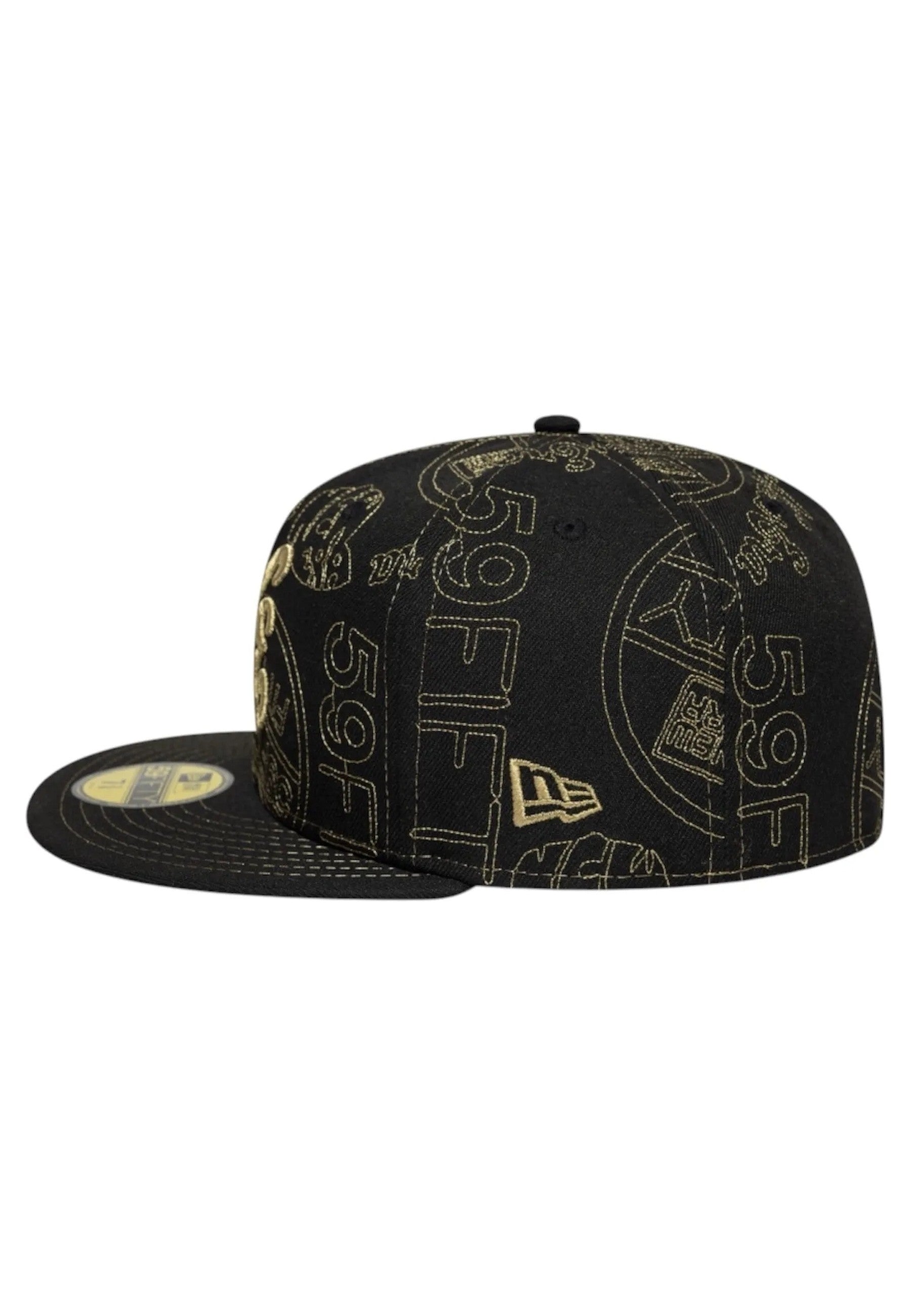 GORRA NEW ERA NEGRA STICKER AOP 59FIFTY NEWERA