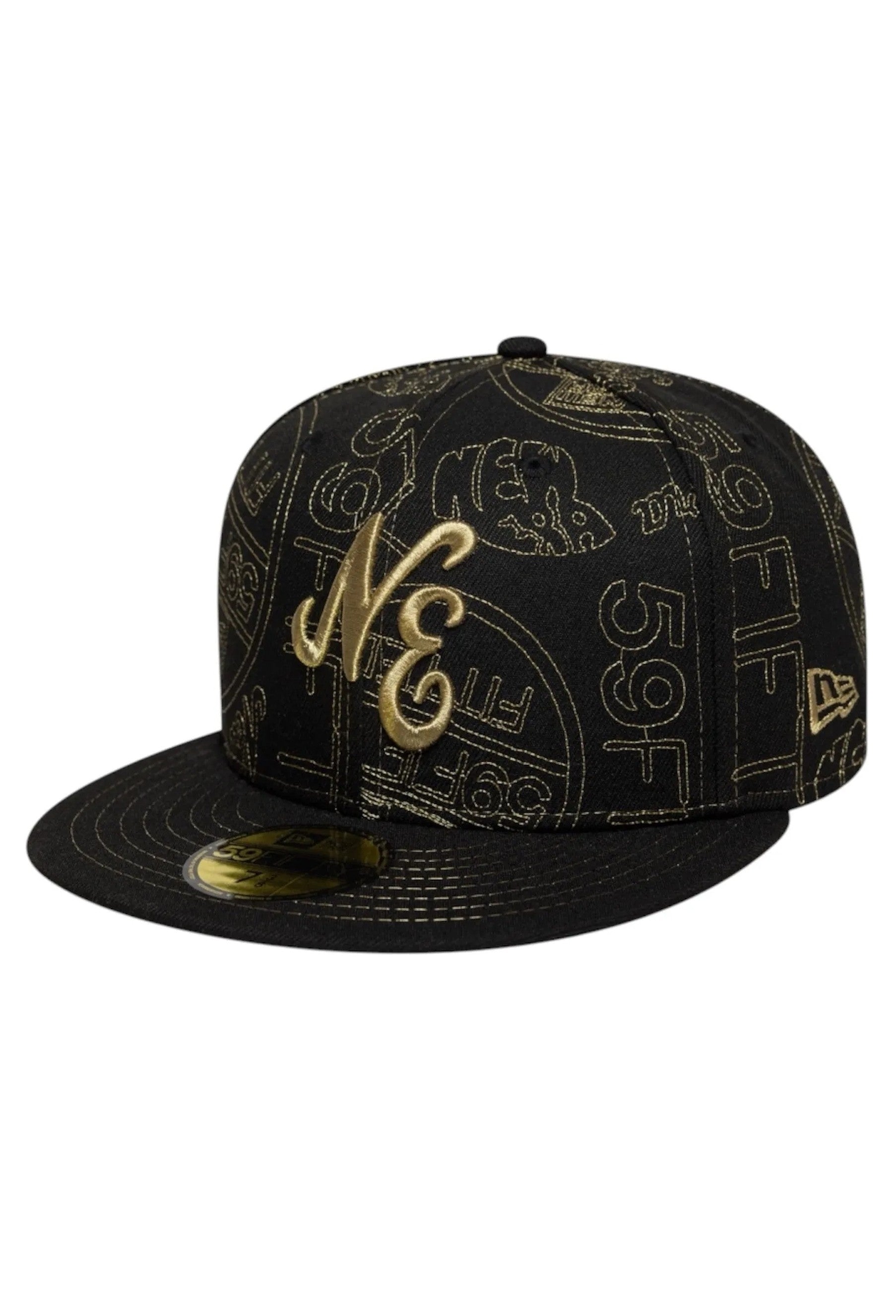 GORRA NEW ERA NEGRA STICKER AOP 59FIFTY NEWERA