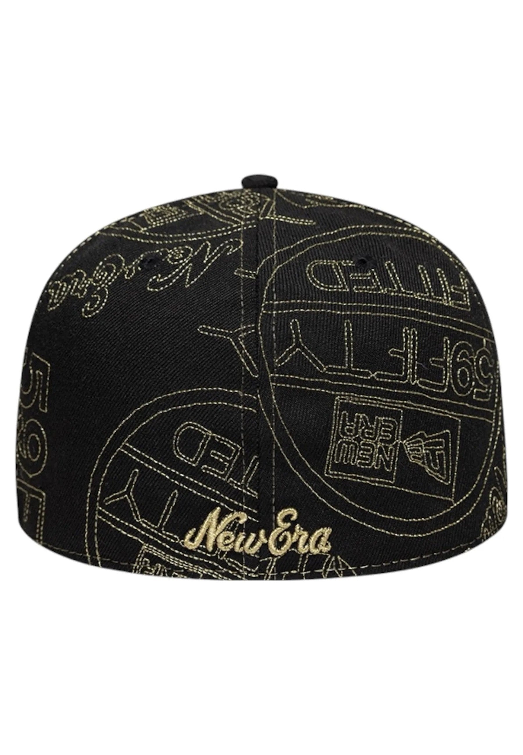 GORRA NEW ERA NEGRA STICKER AOP 59FIFTY NEWERA