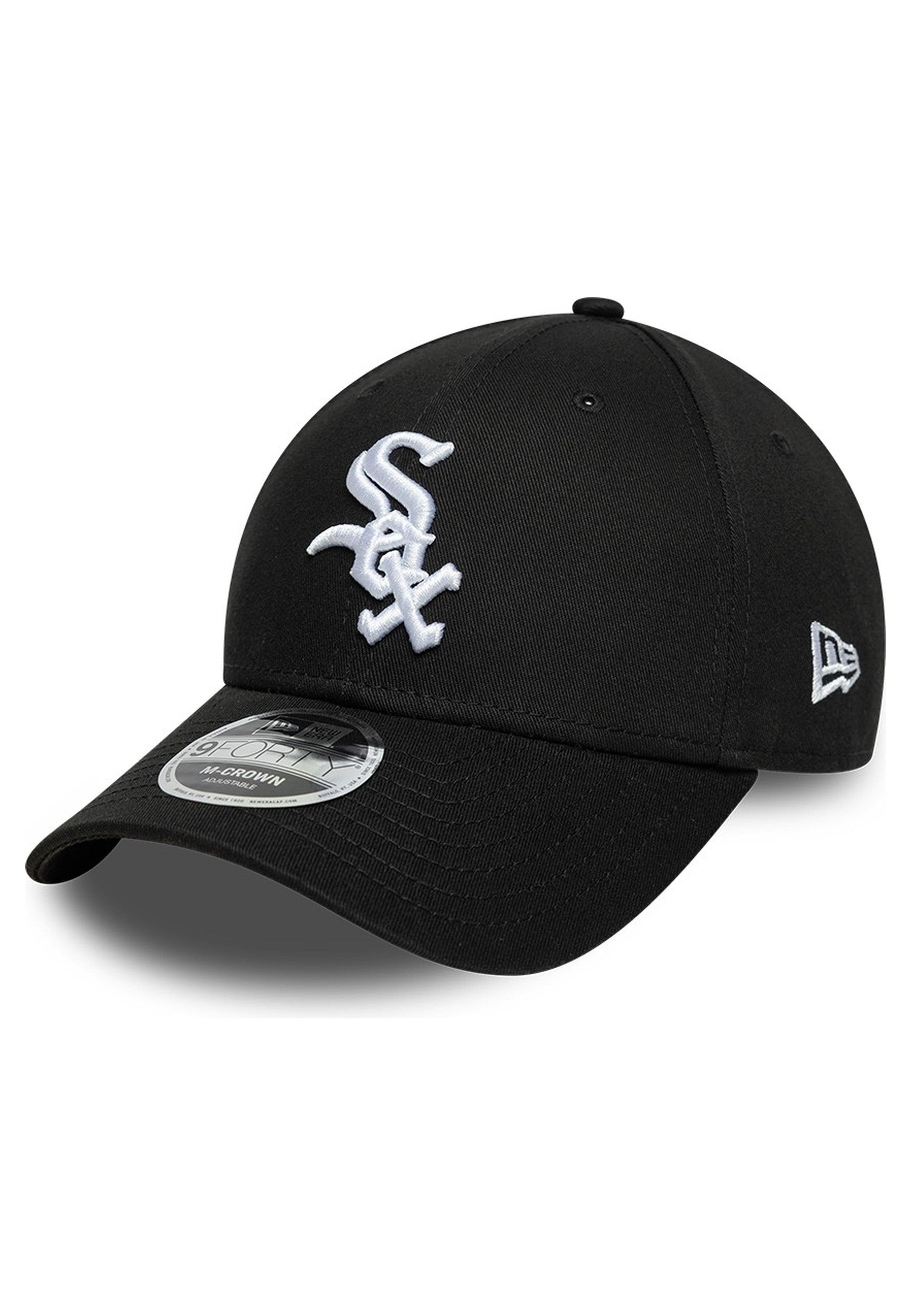 GORRA NEW ERA NEGRA WHITE SOX MLB SIDE SCRIPT 9FORTY MC CHIWHI