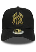 GORRA NEW ERA NEW YORK YANKEES MLB METALLIC OUTLINE E-FRAME NEGRA