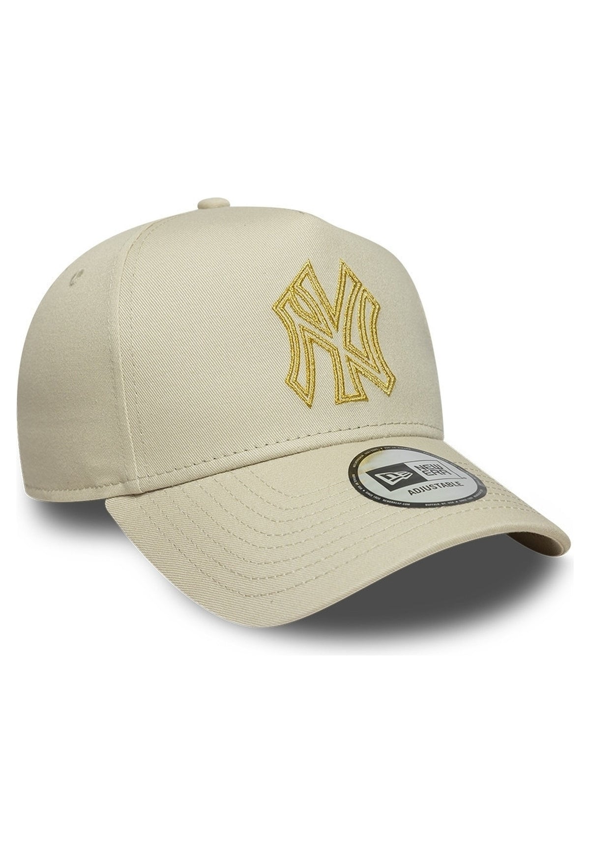 GORRA NEW ERA NEW YORK YANKEES METALLIC OUTLINE EFRAME BEIGE