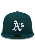 NEW ERA GREEN OAKLAND ATHLETICS 59FIFTY EVERGREEN CAP