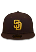 NEW ERA BROWN SAN DIEGO PADRES 59FIFTY EVERGREEN CAP