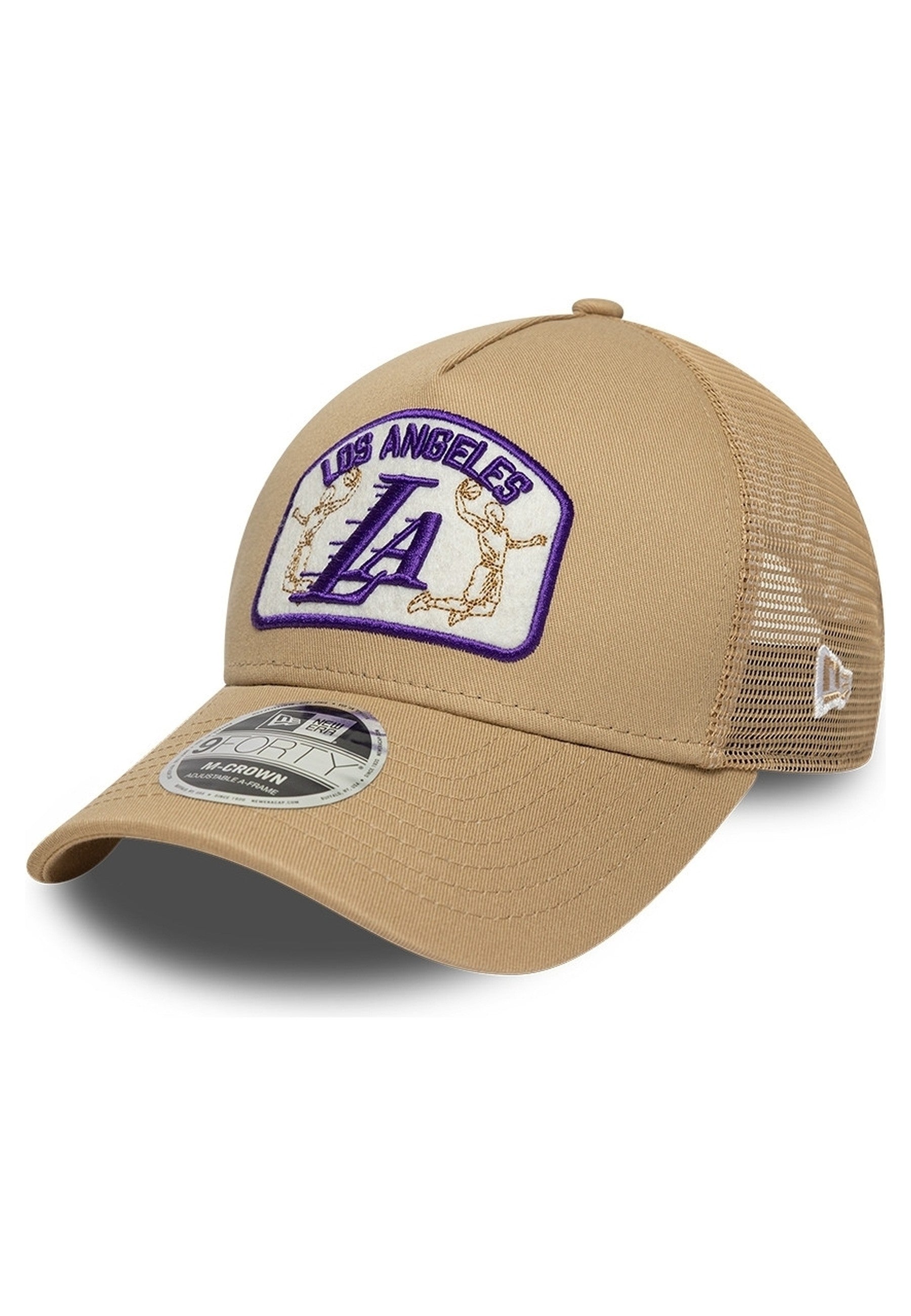 GORRA NEW ERA TOSTADA LAKERS NBA 9FORTY MC AF LOSLAK TRUCKER CAP