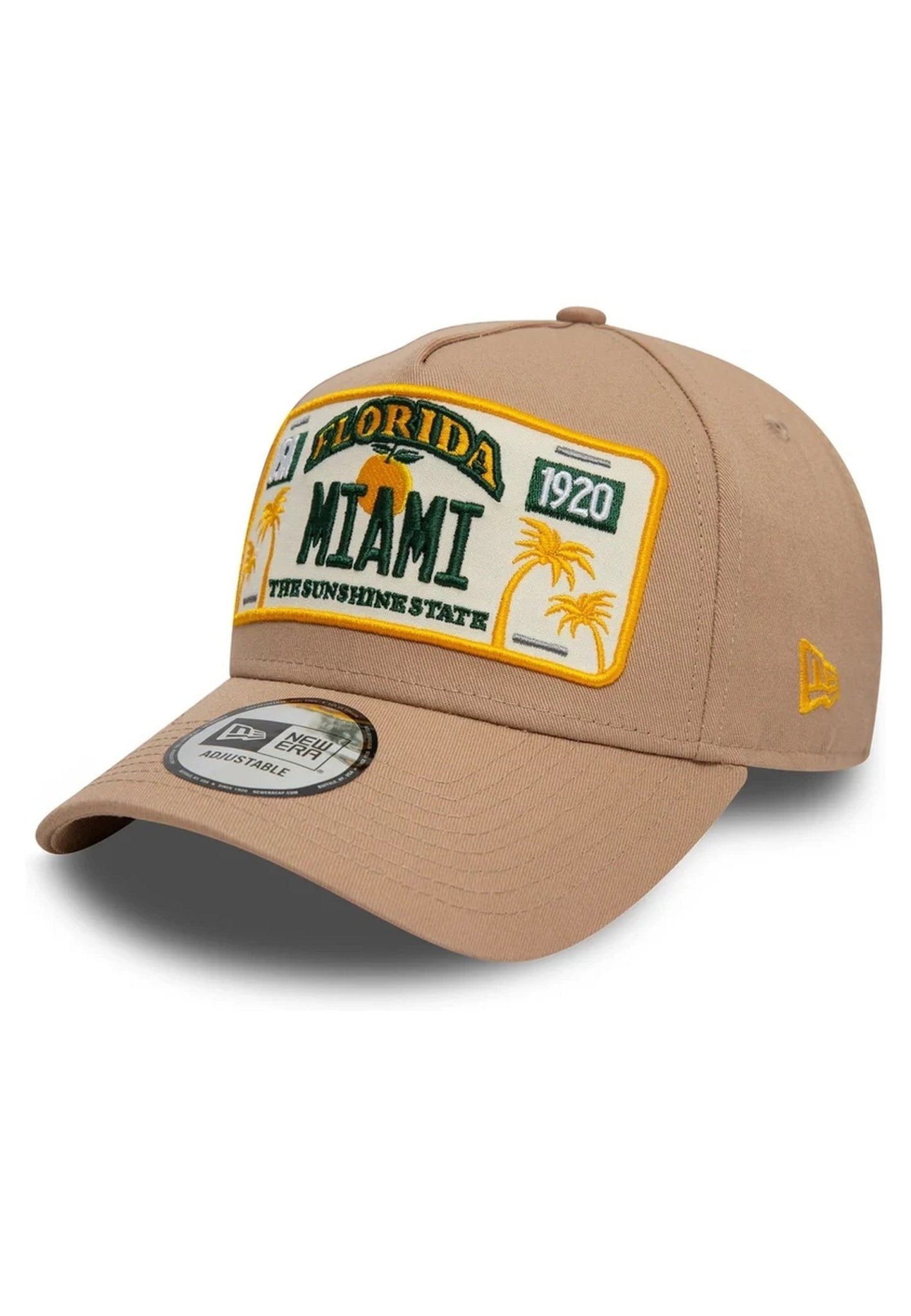 GORRA NEW ERA TOSTADA MIAMI LICENSE PLATE EFRAME - AREA ZERO