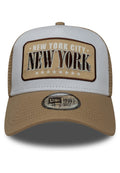 GORRA NEW ERA TOSTADA NEWYORK LOCATION PATCH TRUCKER NEWERA