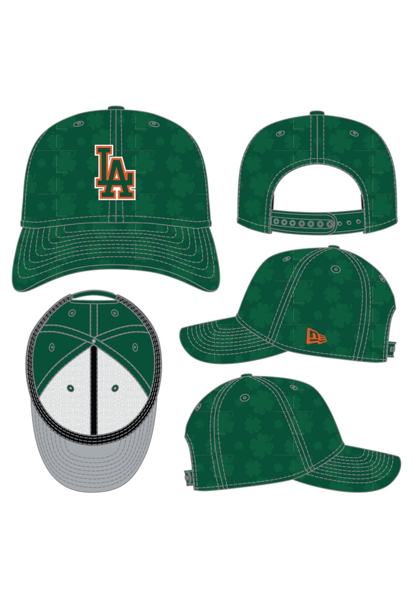 GORRA NEW ERA VERDE DODGERS ST PATRICKS 970SS MLB25 STP - AREA ZERO