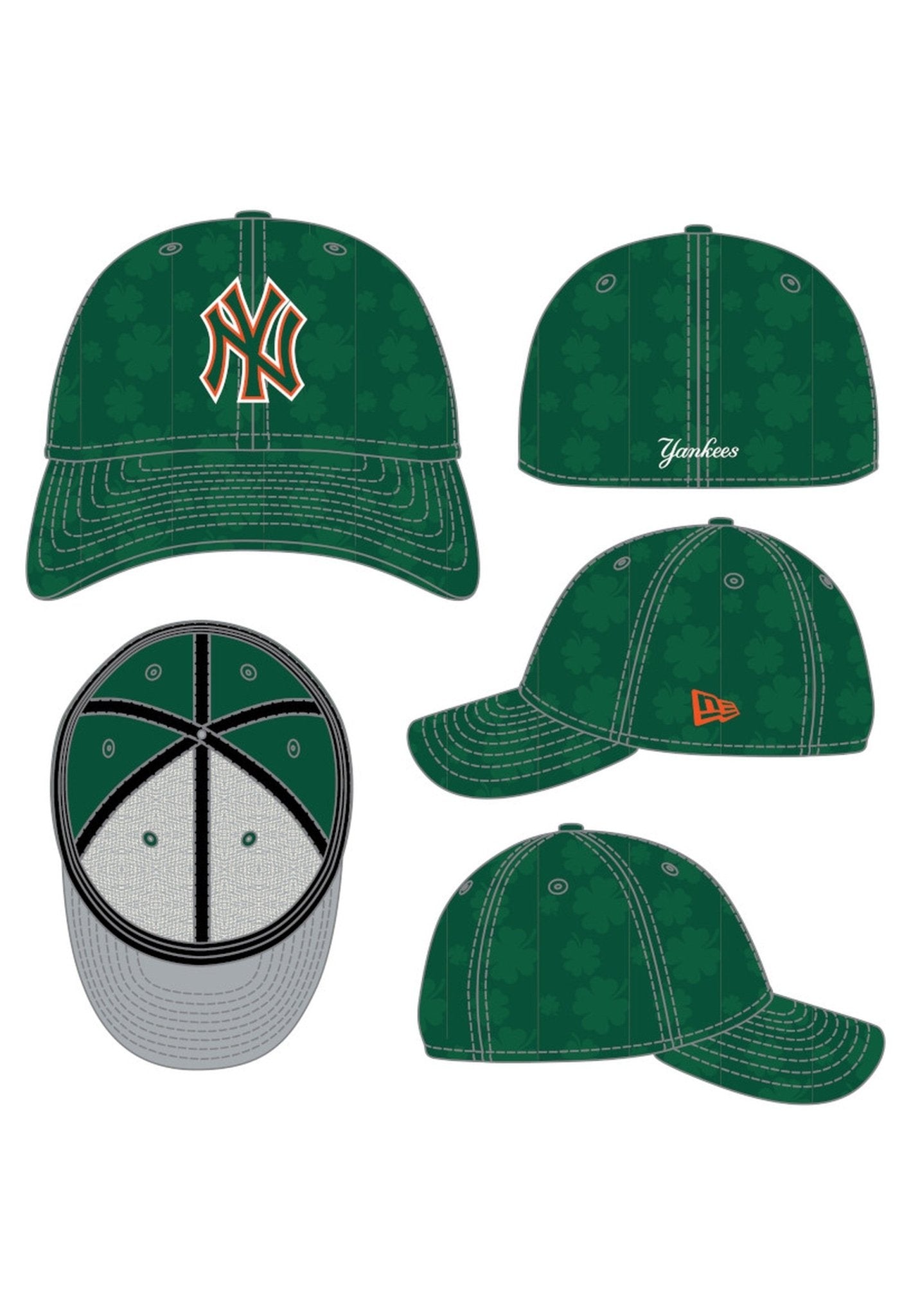 GORRA NEW ERA VERDE YANKEES ST PATRICKS 970SS MLB25 STP - AREA ZERO