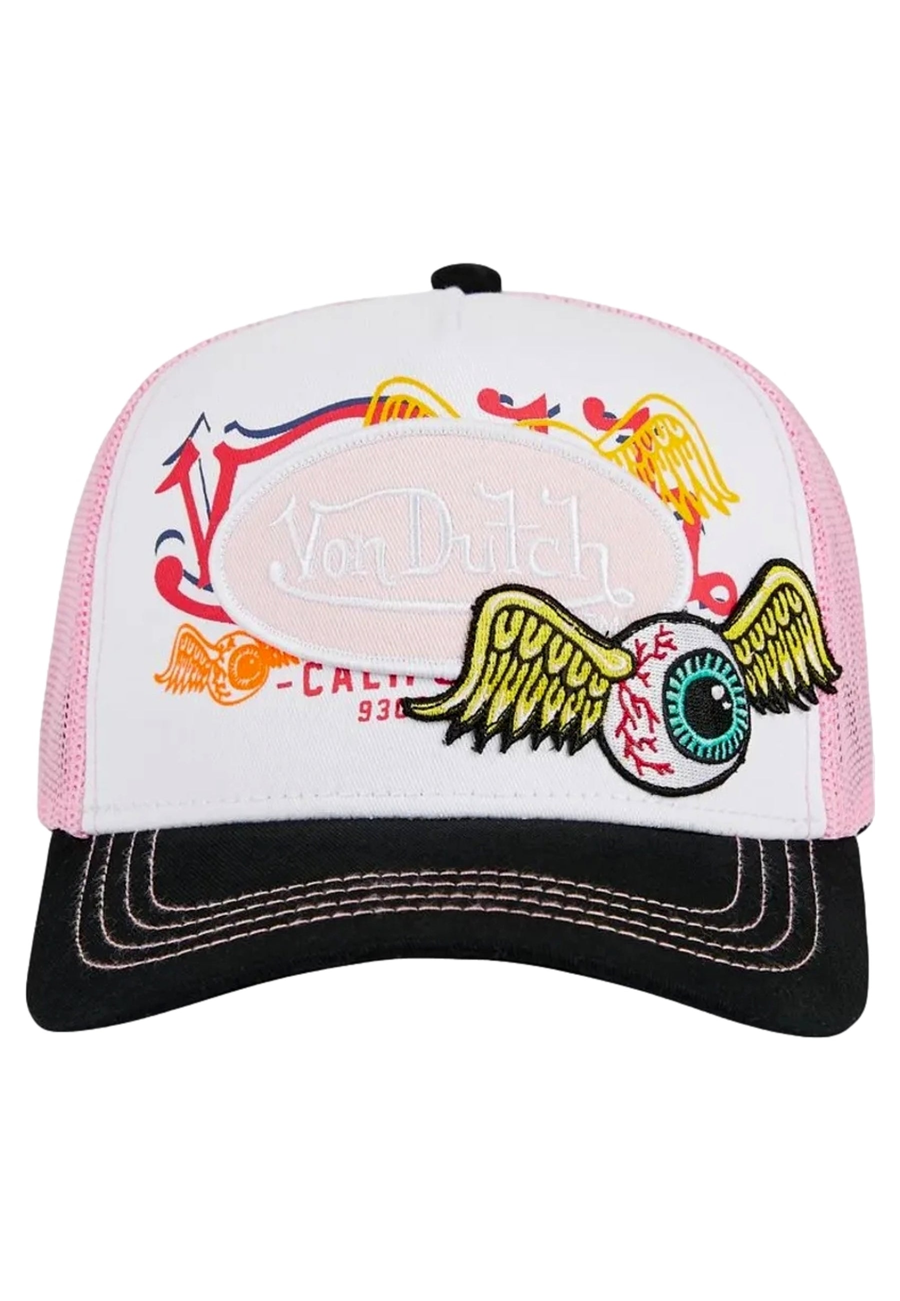 GORRA VON DUTCH ROSA PAT PIN TRUCKER CAP