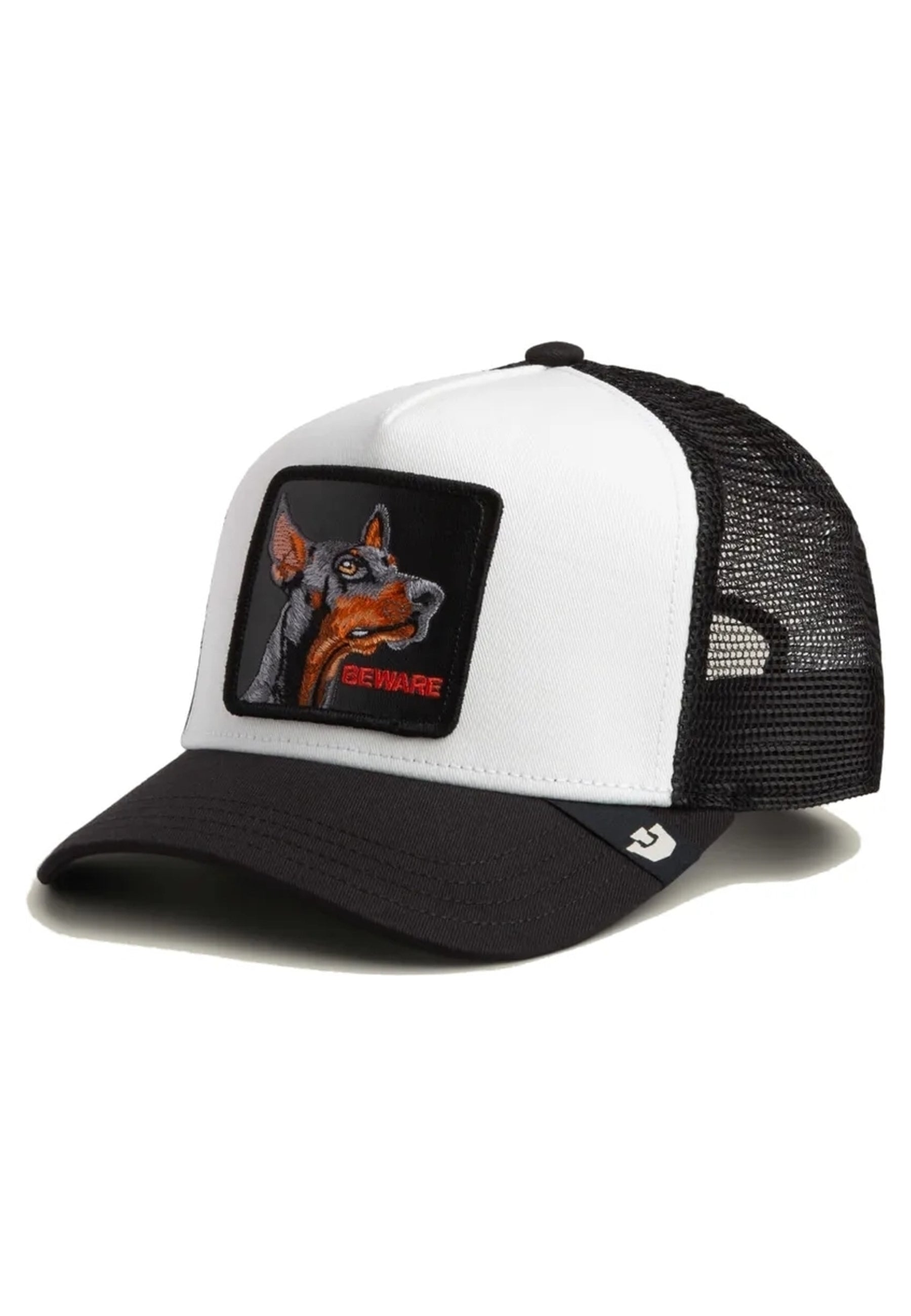 GORRA GOORIN BROS BLANCA DOBERMAN BEWARE TRUCKER CAP