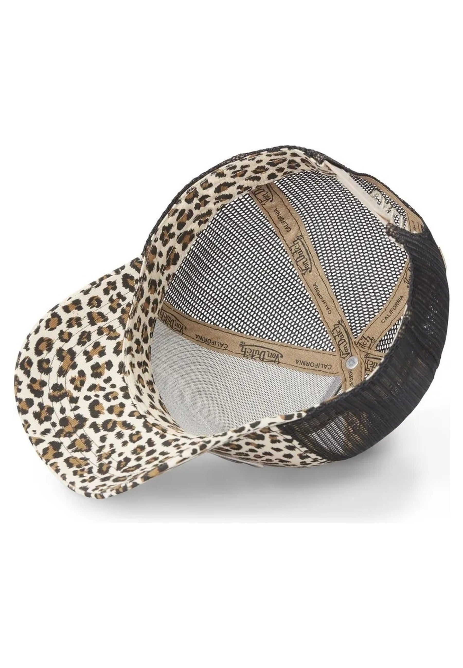 GORRA VON DUTCH BEIGE ANIMAL PRINT TRUCKER