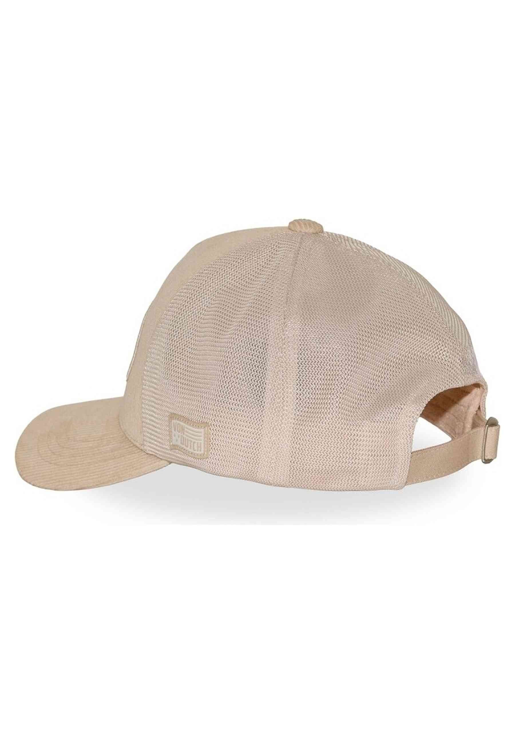 GORRA VON DUTCH BEIGE CORDUROY TRUCKER CAP