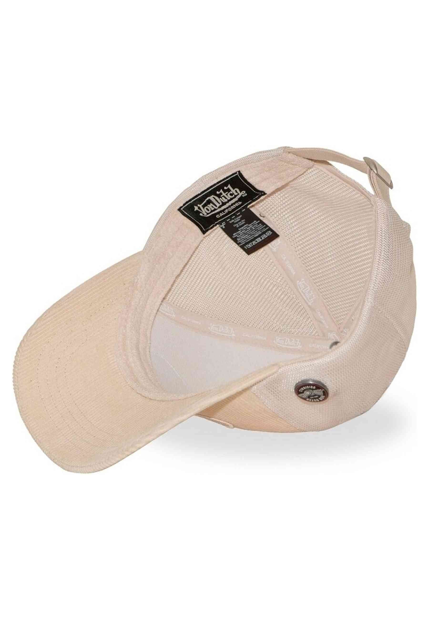 GORRA VON DUTCH BEIGE CORDUROY TRUCKER CAP