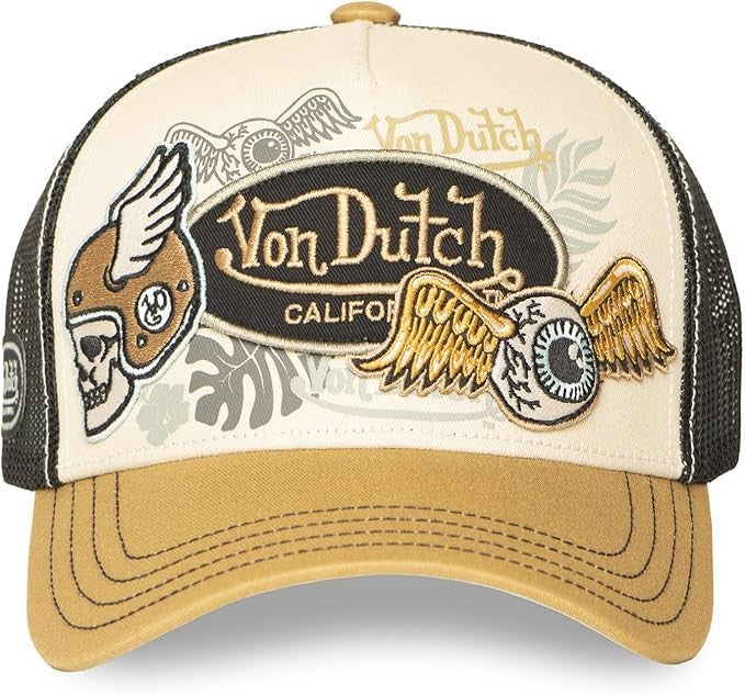 GORRA VON DUTCH BEIGE PATCHES 15 TRUCKER CAP
