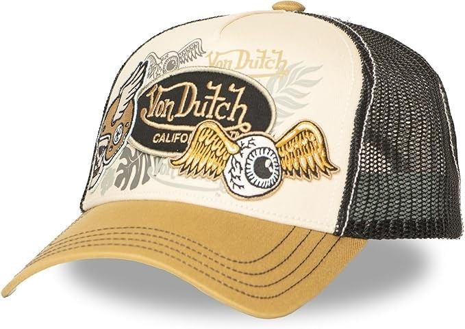 GORRA VON DUTCH BEIGE PATCHES 15 TRUCKER CAP