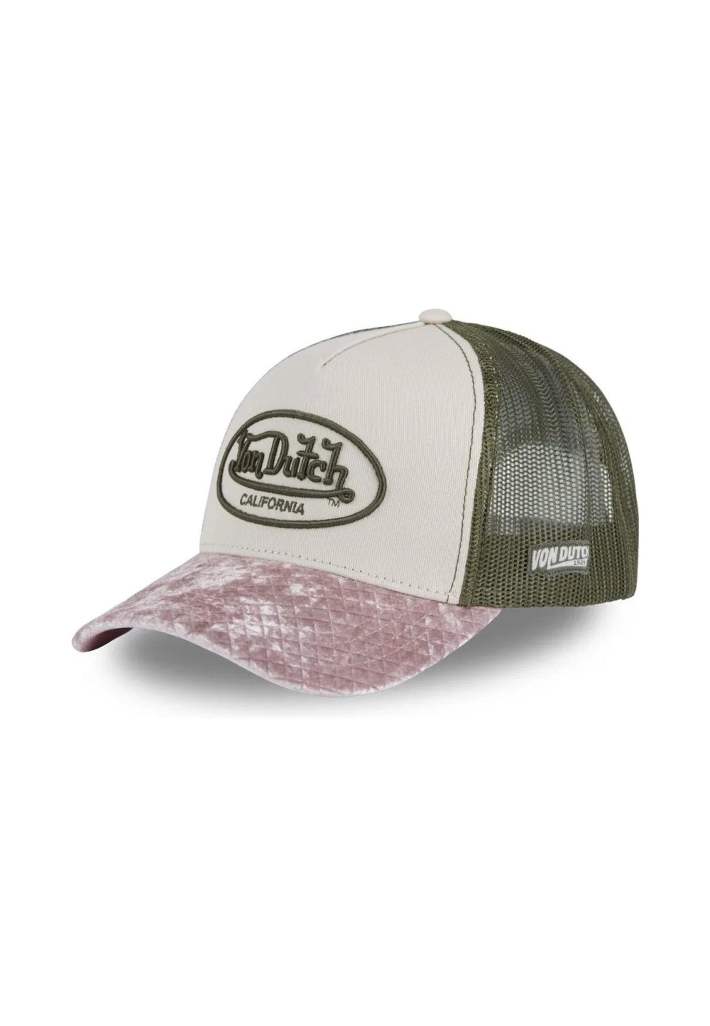 GORRA VON DUTCH BEIGE VEL K TRUCKER CAP - AREA ZERO
