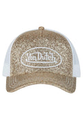GORRA VON DUTCH BLANCA GLITTER DORADO GLIP TRUCKER CAP
