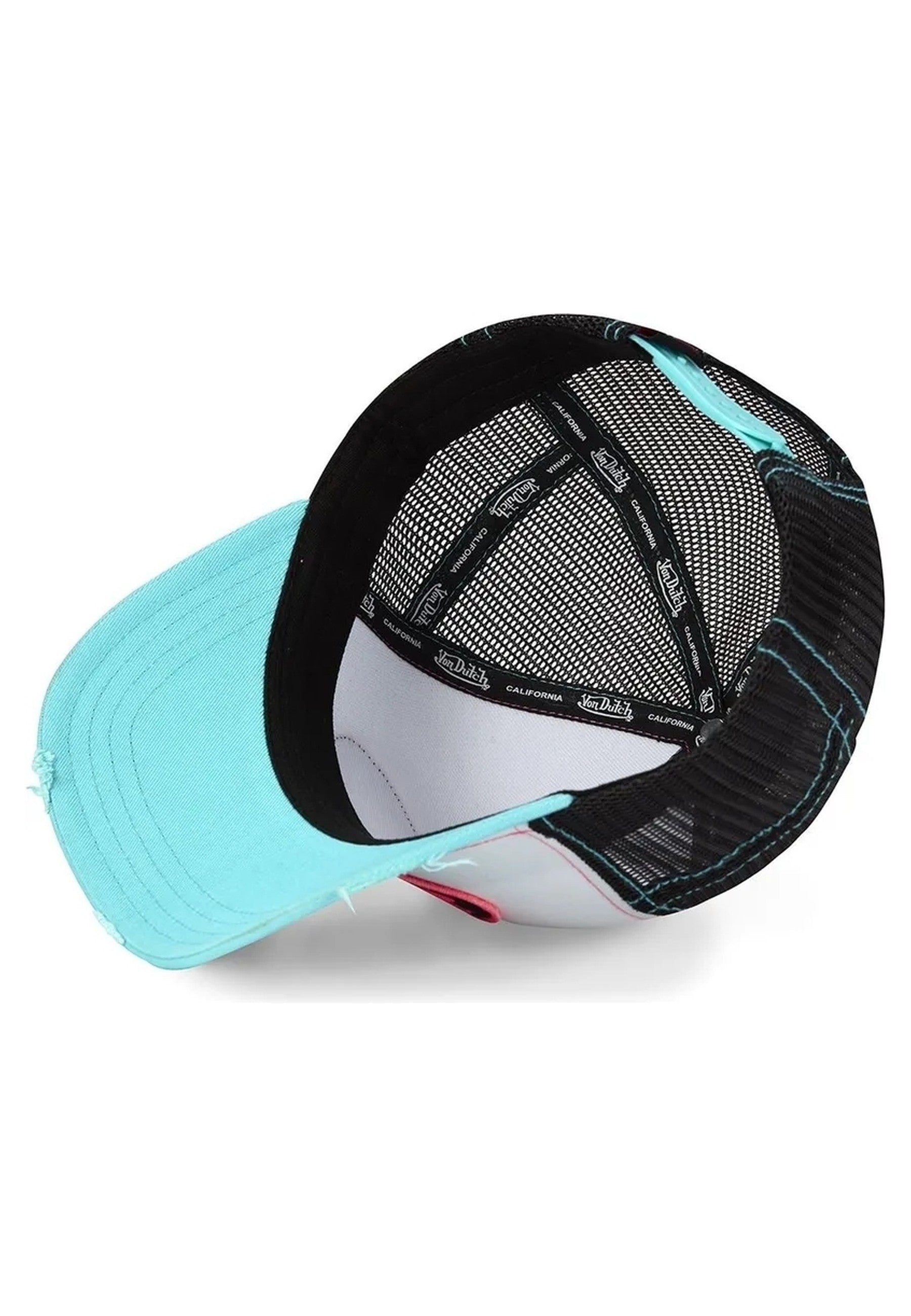 GORRA VON DUTCH BLANCA NEON LOGO TRUCKER