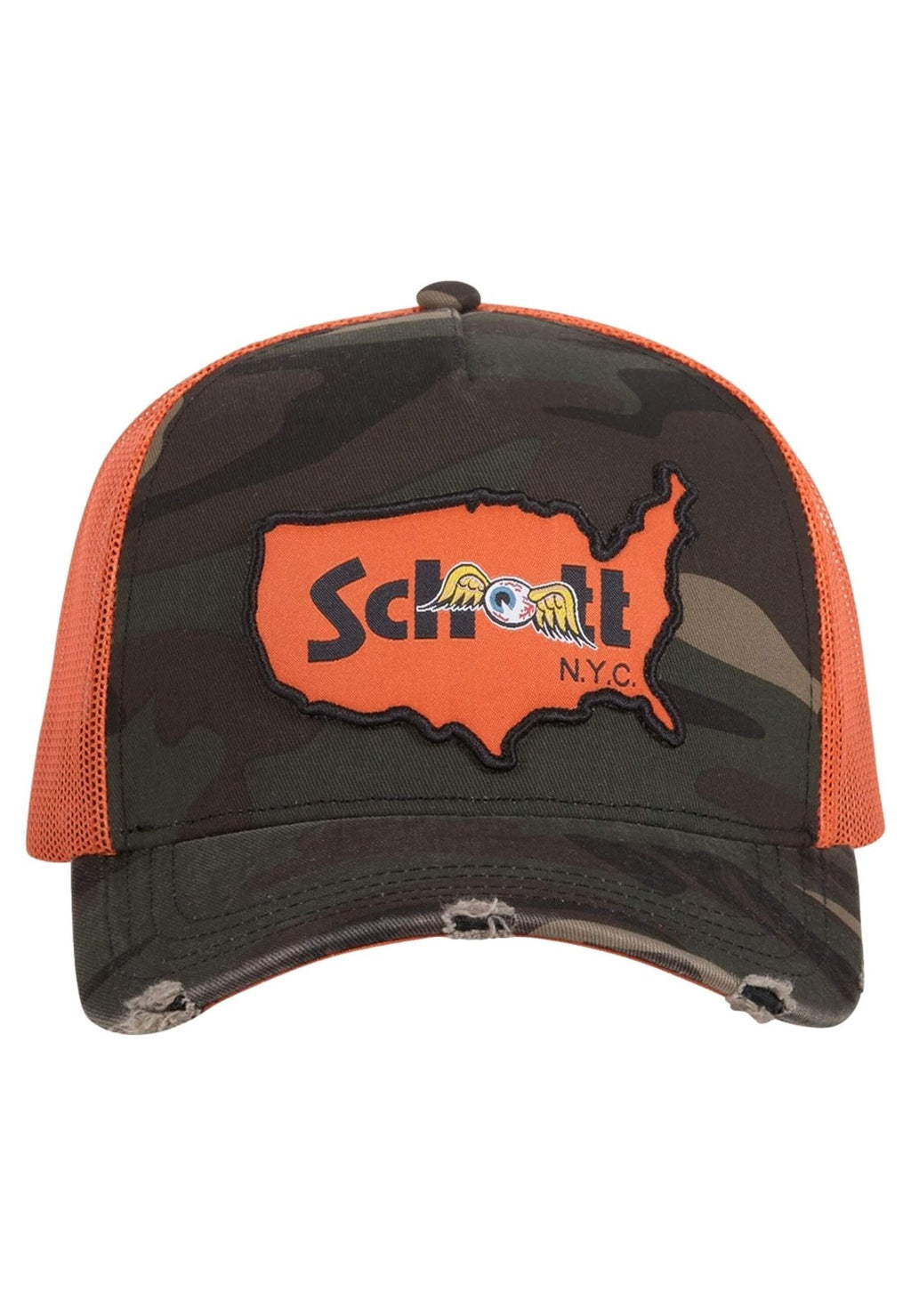 GORRA VON DUTCH BY SCHOTT CAMUFLAJE CAMOK TRUCKER CAP - AREA ZERO