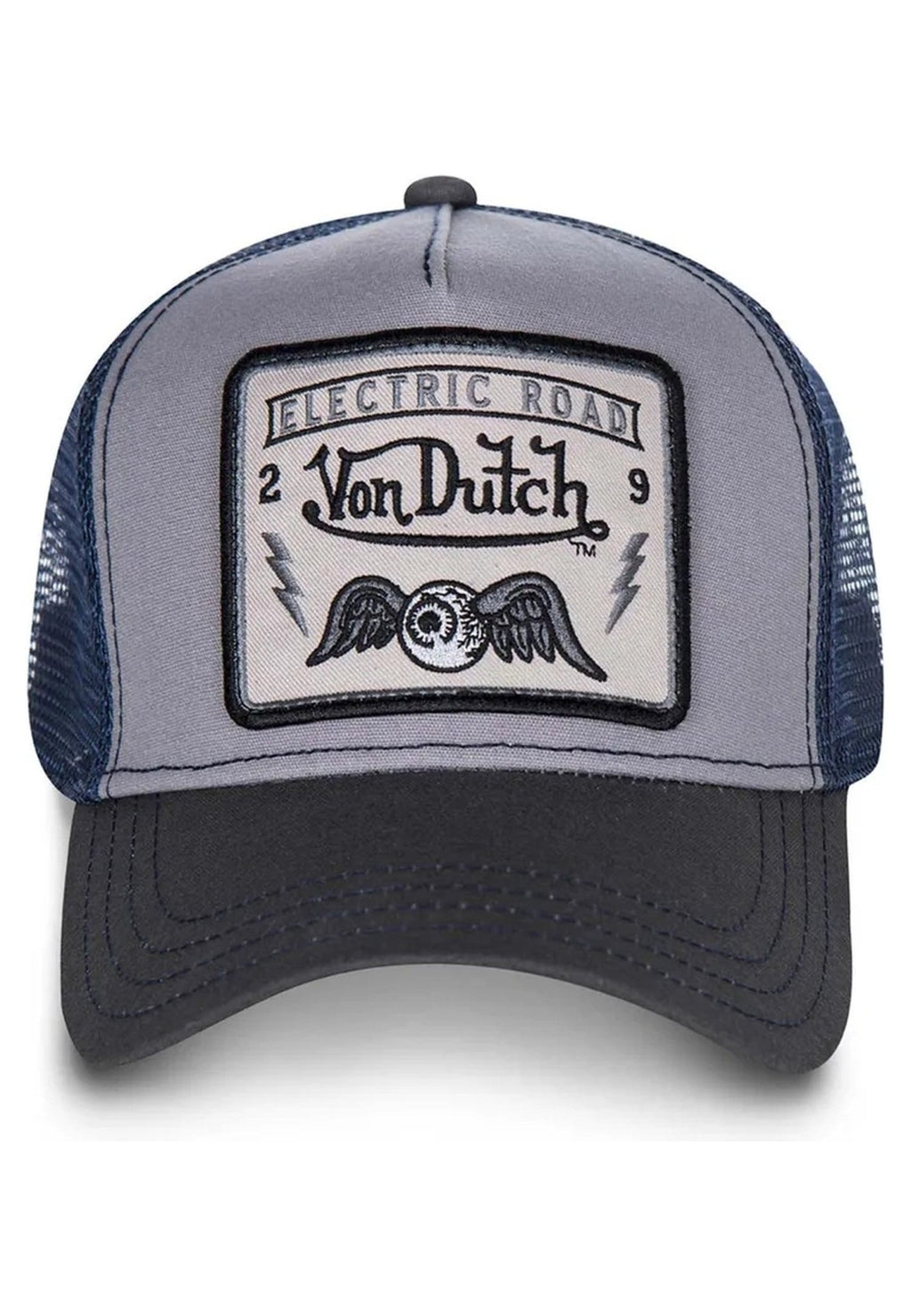 GORRA VON DUTCH GRIS SQUARE3B TRUCKER CAP - AREA ZERO