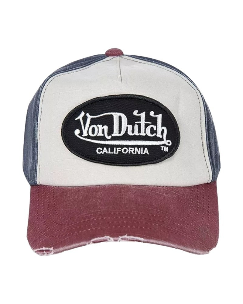 GORRA VON DUTCH MARENGO TRUCKER VISERA ROJA BORDADO FRENTE - AREA ZERO