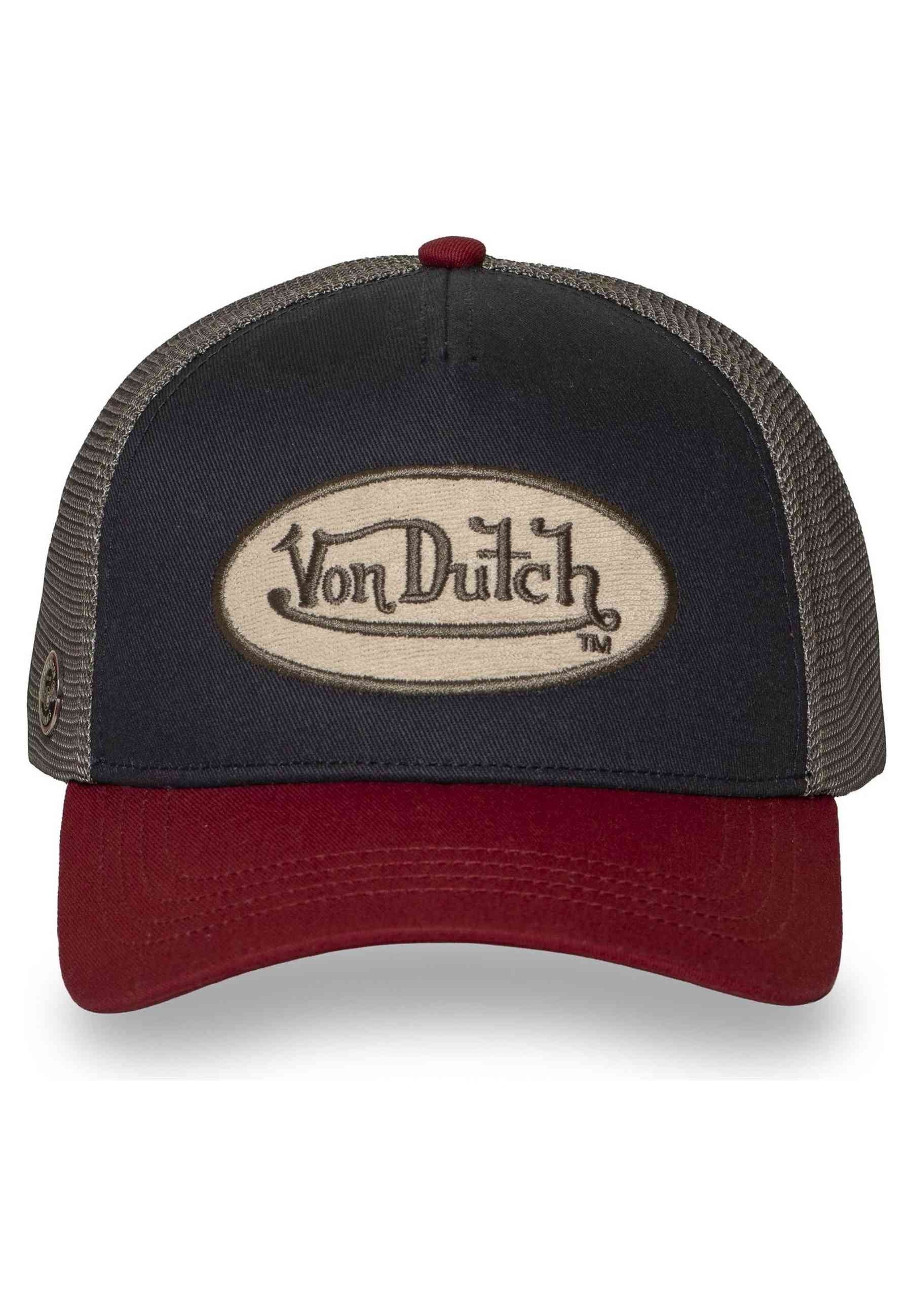 GORRA VON DUTCH MARINO TERRY PATCH BEIGE BLUE TRUCKER CAP