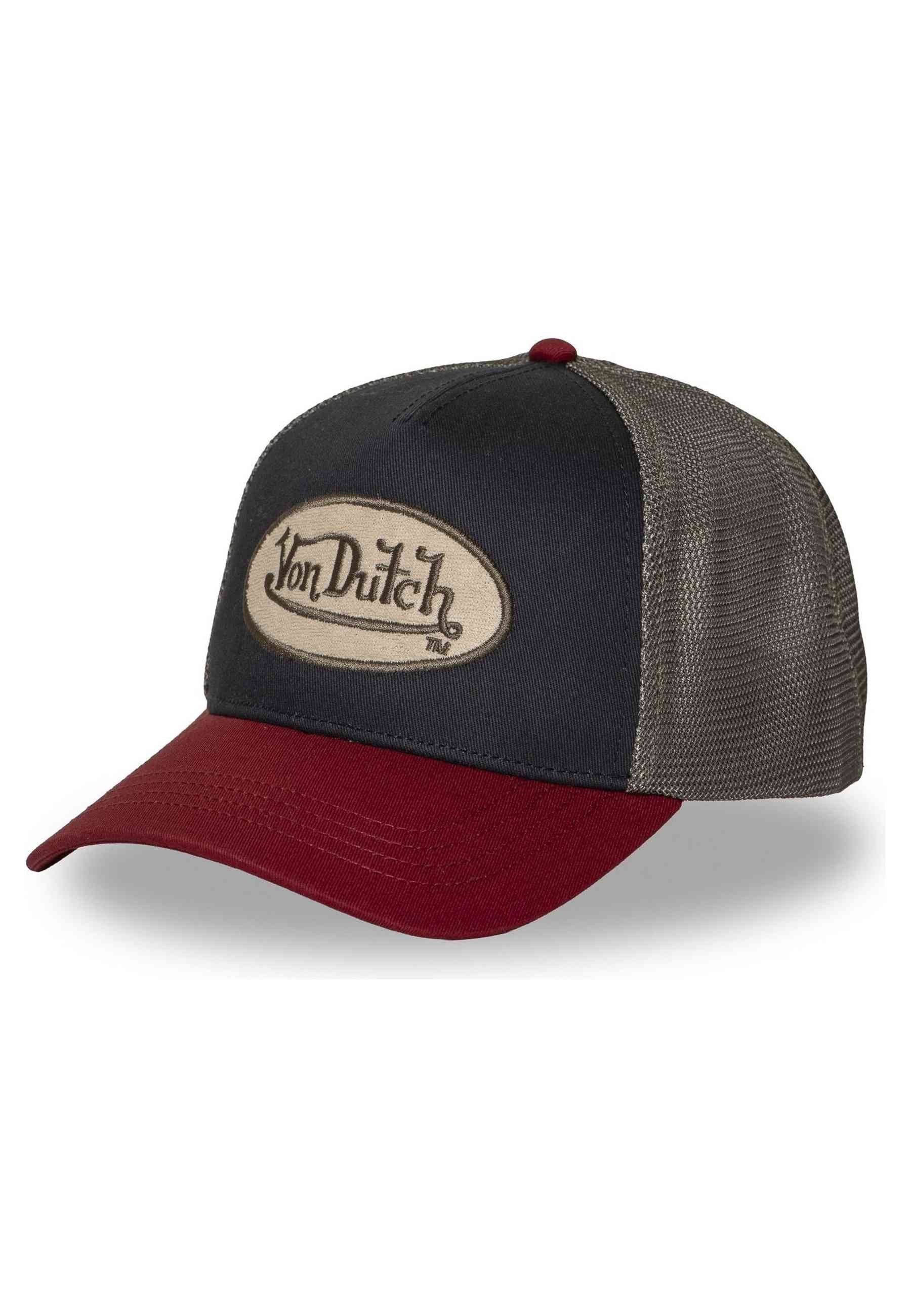 GORRA VON DUTCH MARINO TERRY PATCH BEIGE BLUE TRUCKER CAP
