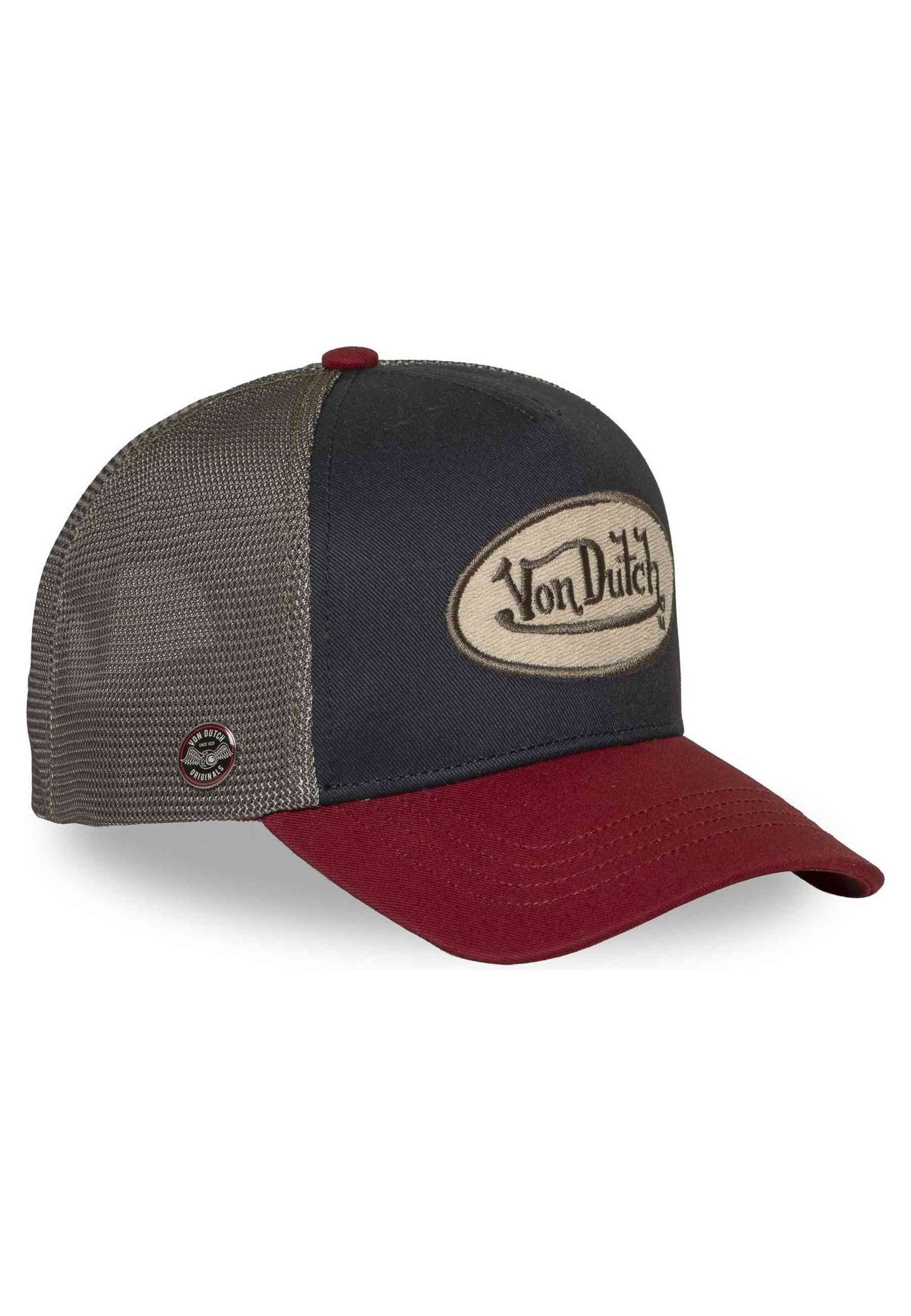 GORRA VON DUTCH MARINO TERRY PATCH BEIGE BLUE TRUCKER CAP
