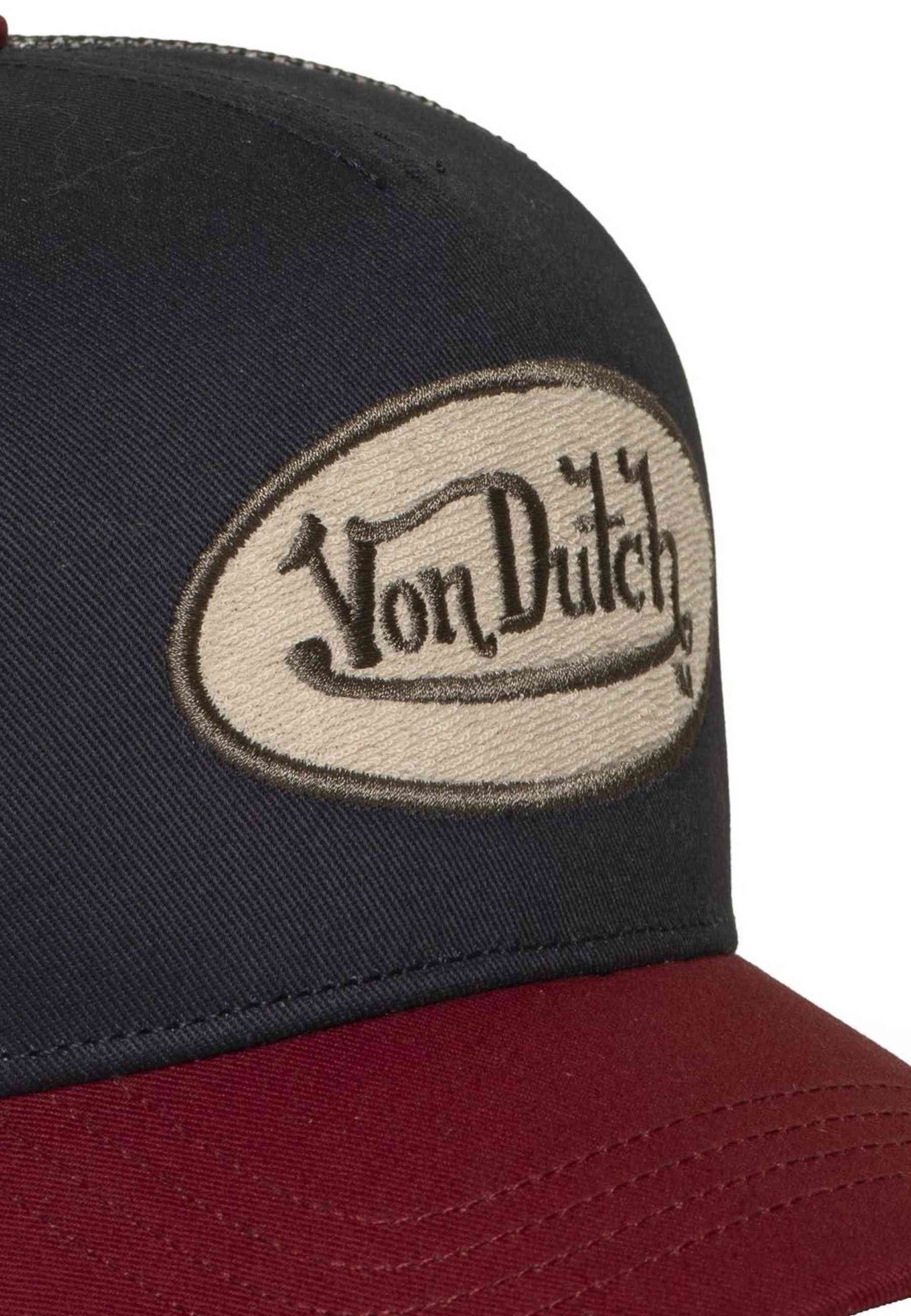 GORRA VON DUTCH MARINO TERRY PATCH BEIGE BLUE TRUCKER CAP