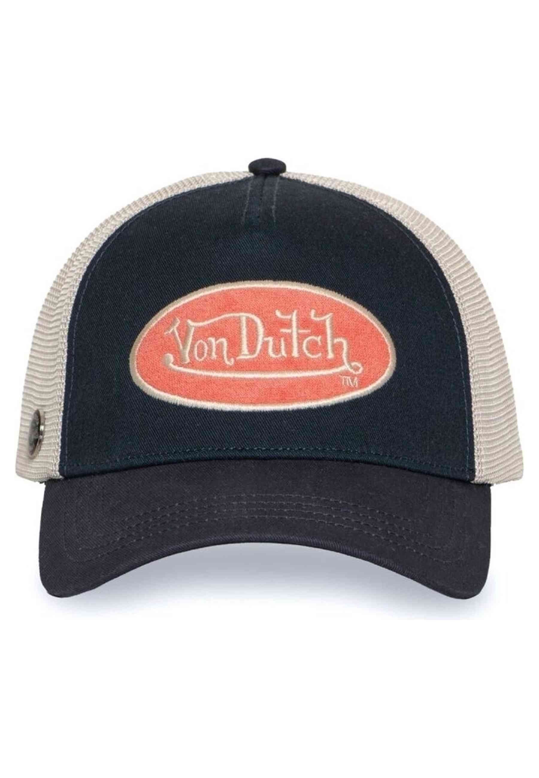 GORRA VON DUTCH MARINO TERRY PATCH ORANGE BLUE TRUCKER CAP